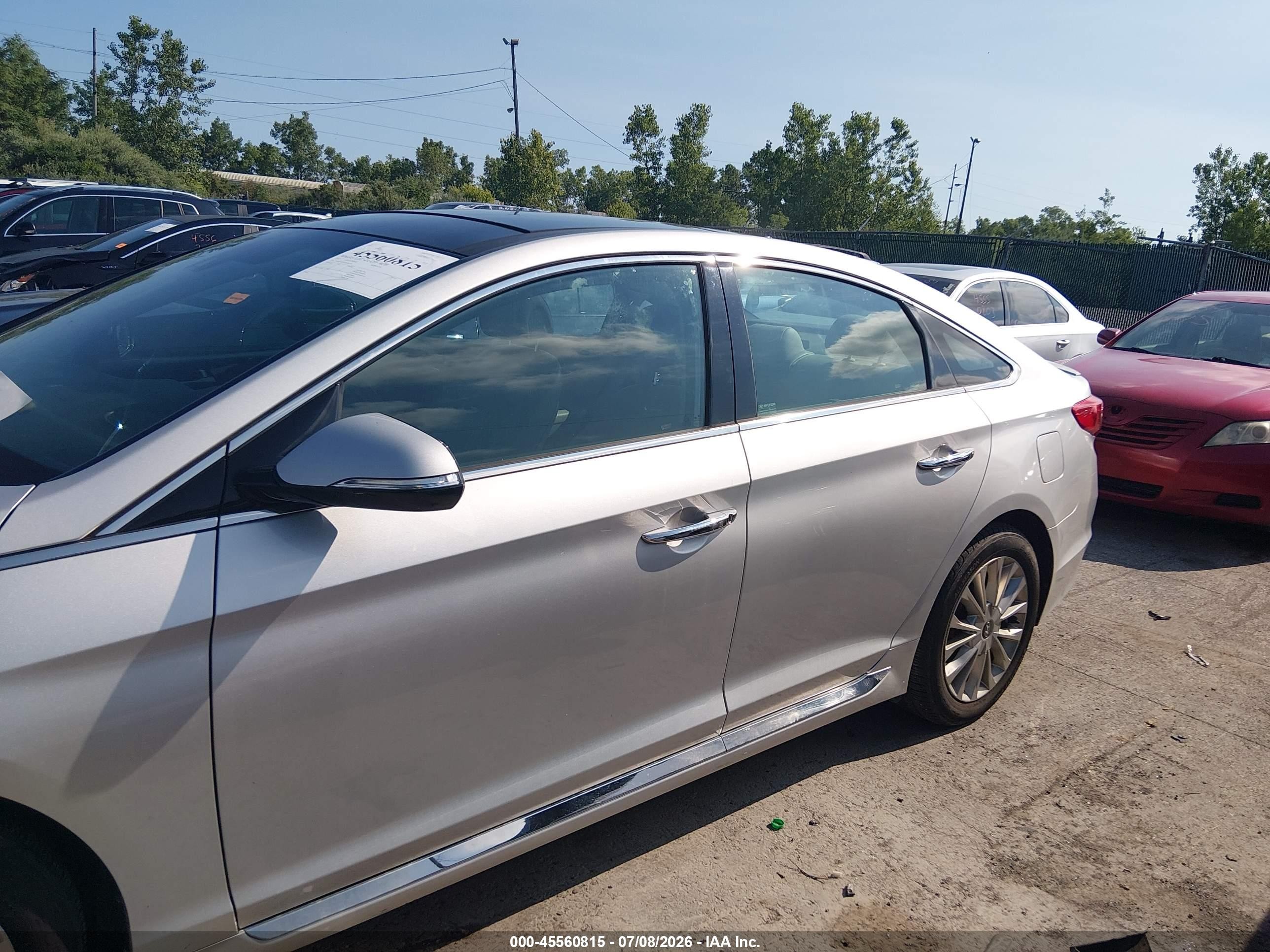 2015 Hyundai Sonata Limited Серебряный vin: 5NPE34AF0FH186156
