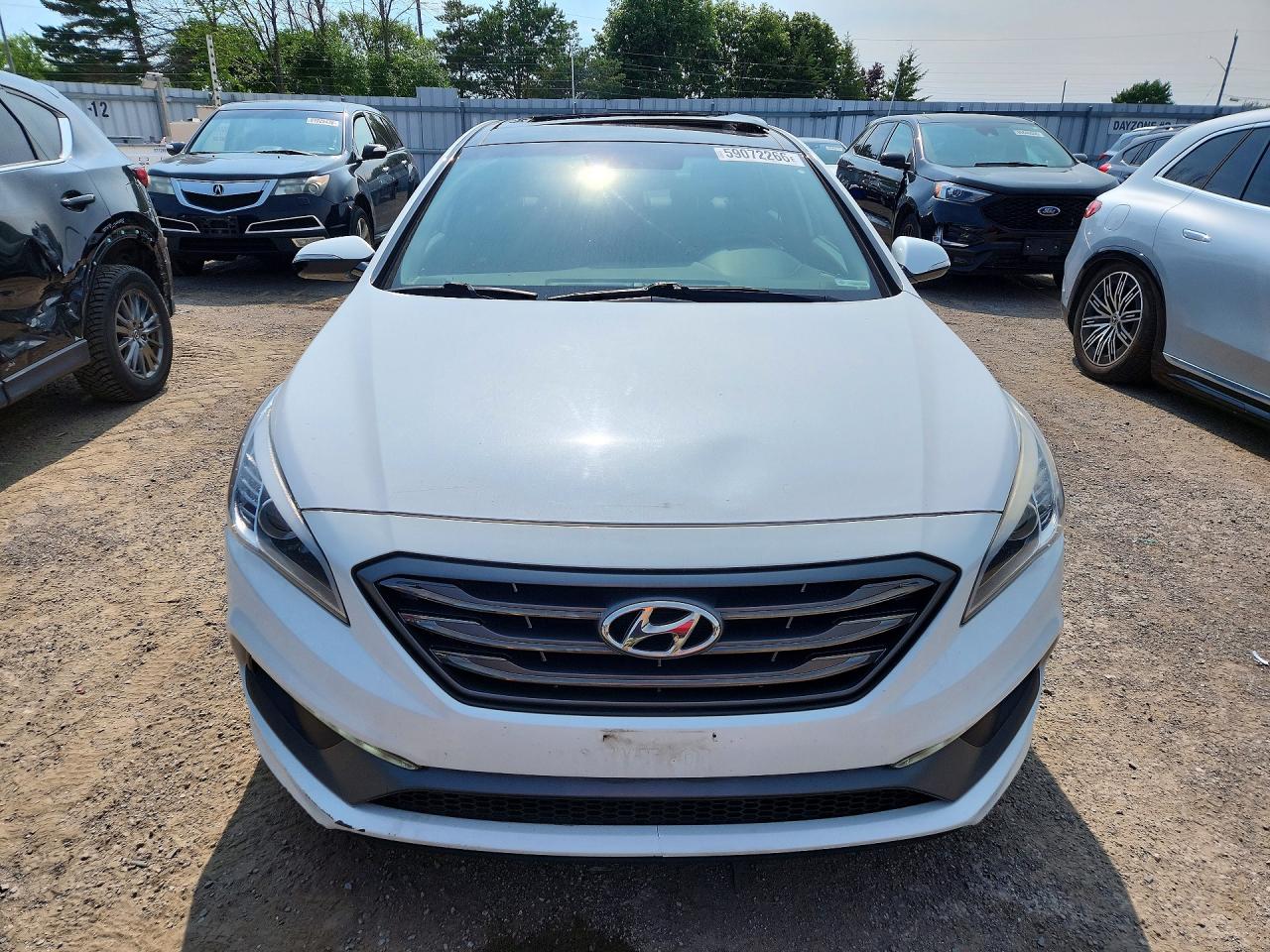 2015 Hyundai Sonata Sport White vin: 5NPE34AF0FH214196