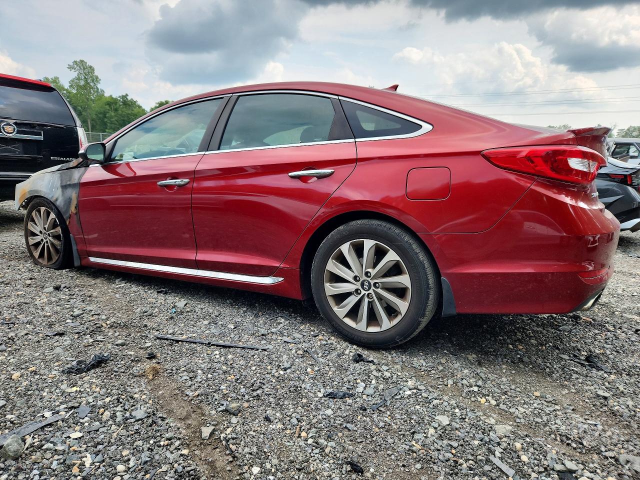 2015 Hyundai Sonata Sport Красный vin: 5NPE34AF0FH216191
