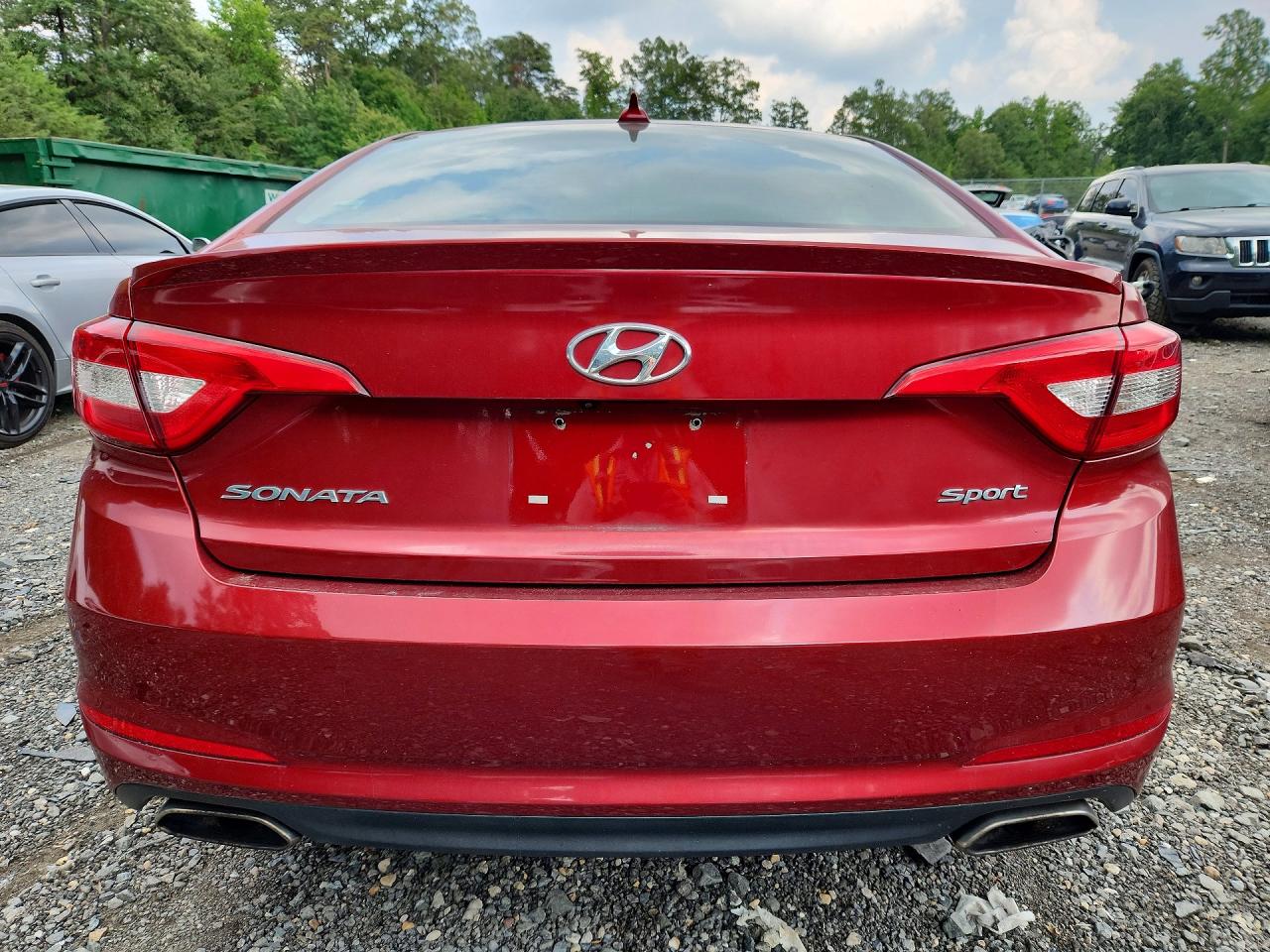2015 Hyundai Sonata Sport Красный vin: 5NPE34AF0FH216191