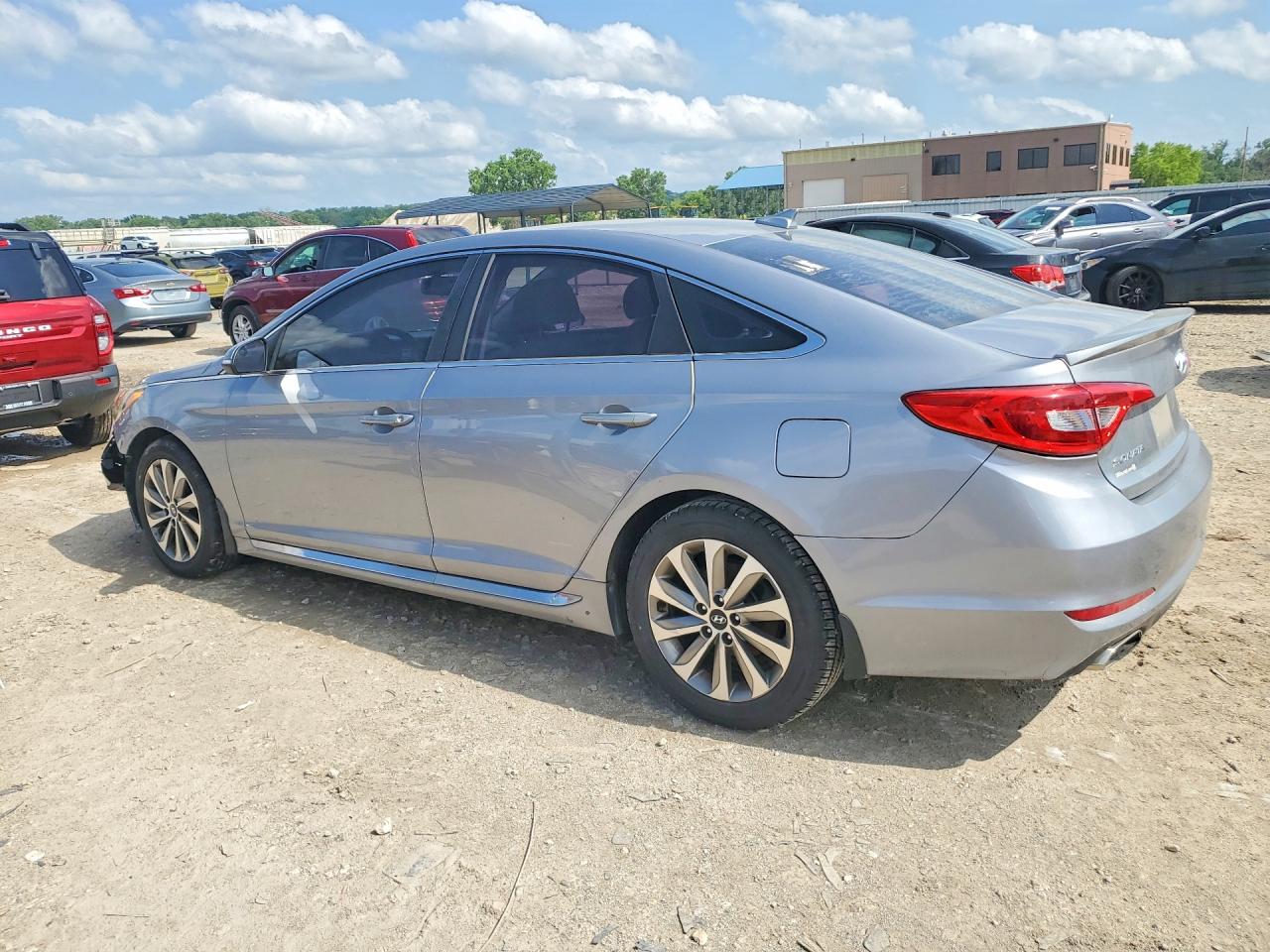 2015 Hyundai Sonata Sport Silver vin: 5NPE34AF0FH224453