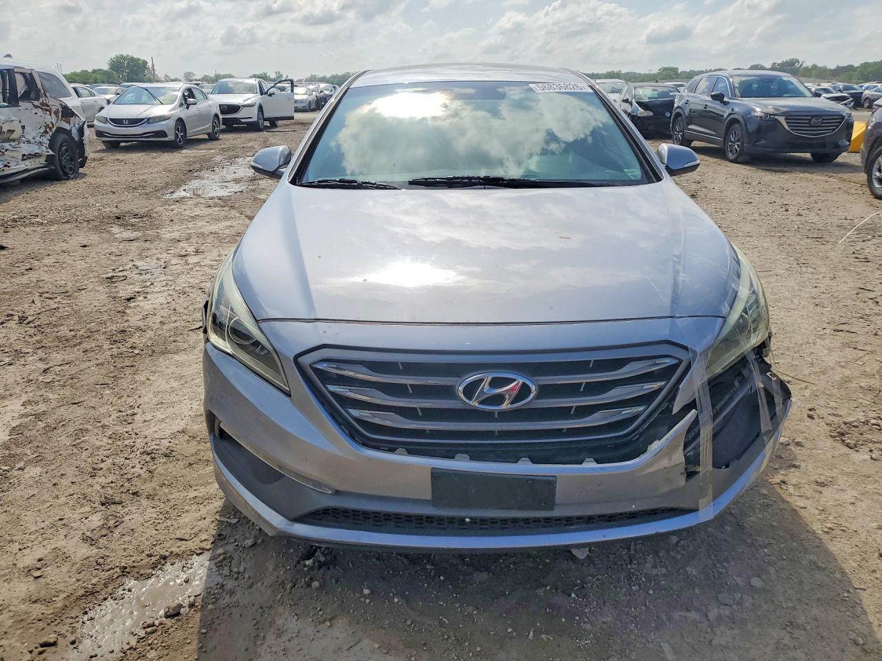 2015 Hyundai Sonata Sport Silver vin: 5NPE34AF0FH224453