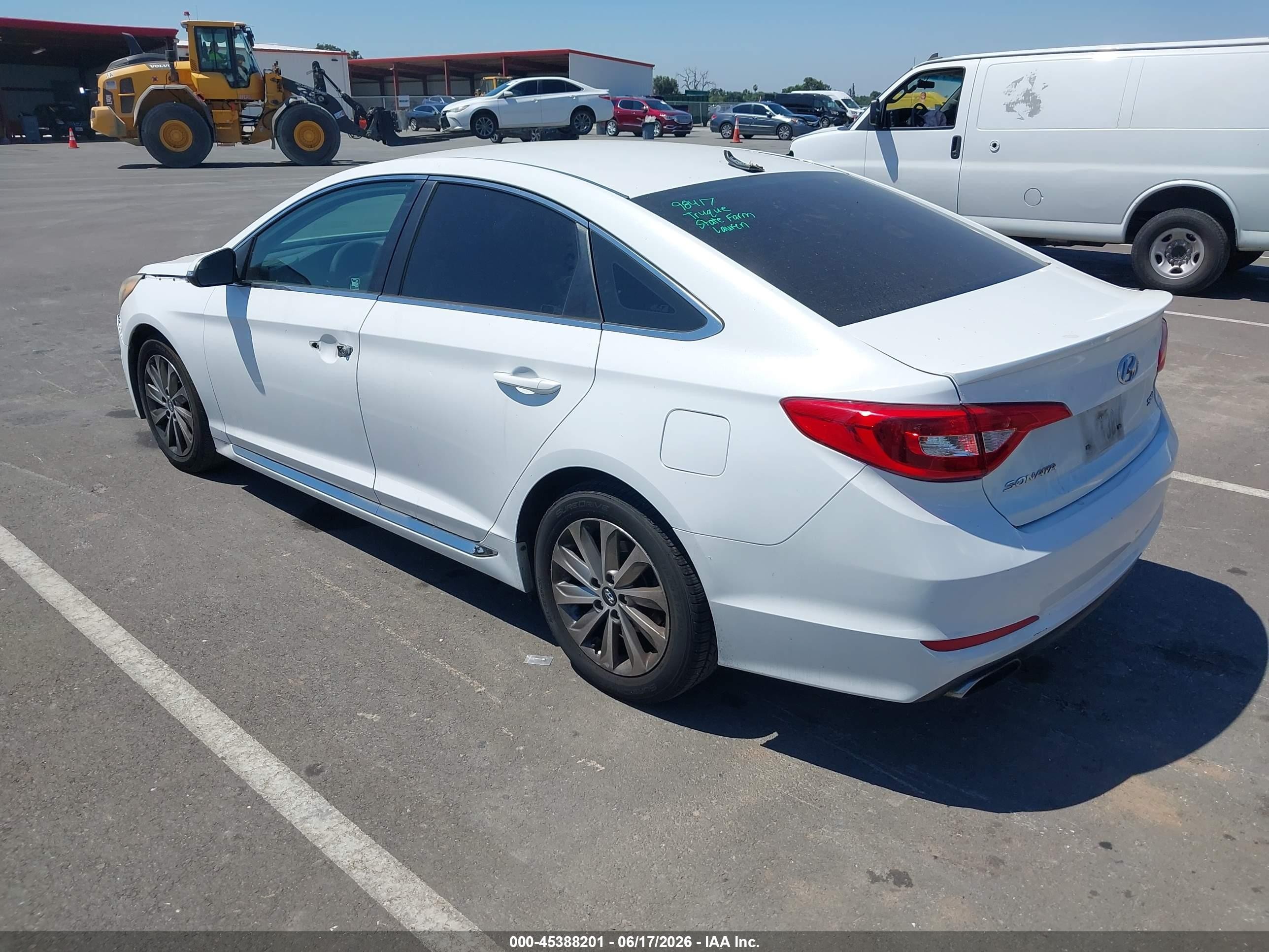 2015 Hyundai Sonata Sport White vin: 5NPE34AF0FH232763