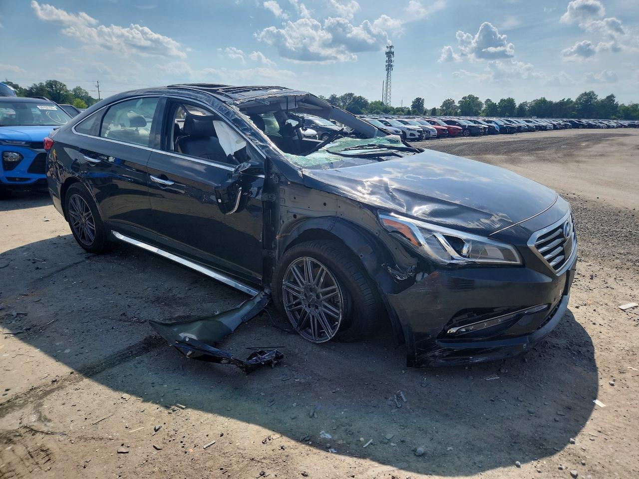 2015 Hyundai Sonata Limited Gray vin: 5NPE34AF0FH240393
