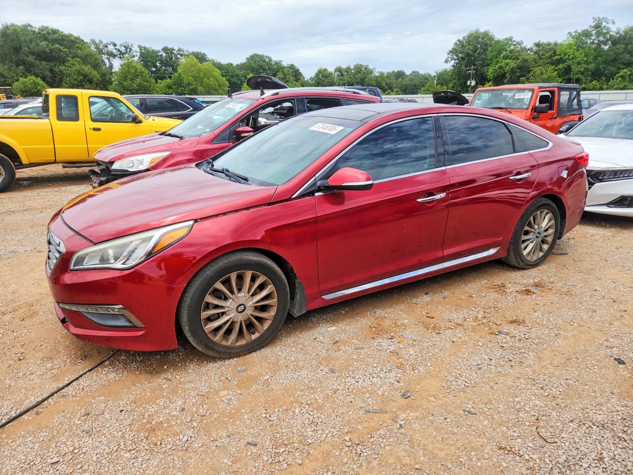 2015 Hyundai Sonata Limited Red vin: 5NPE34AF0FH251328