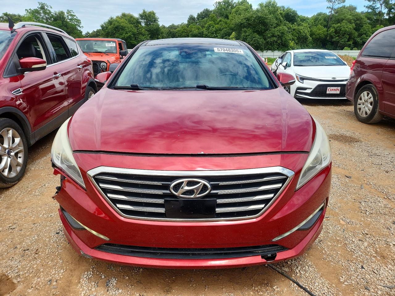2015 Hyundai Sonata Limited Красный vin: 5NPE34AF0FH251328