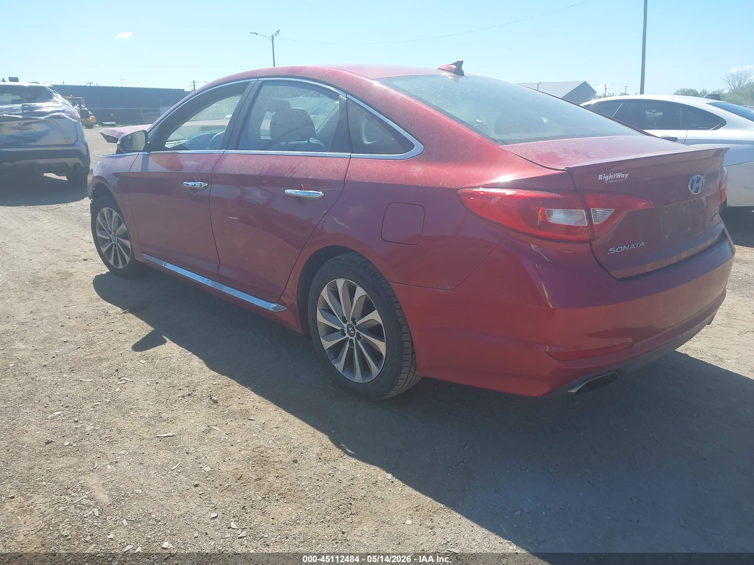 2016 Hyundai Sonata Sport Red vin: 5NPE34AF0GH395124