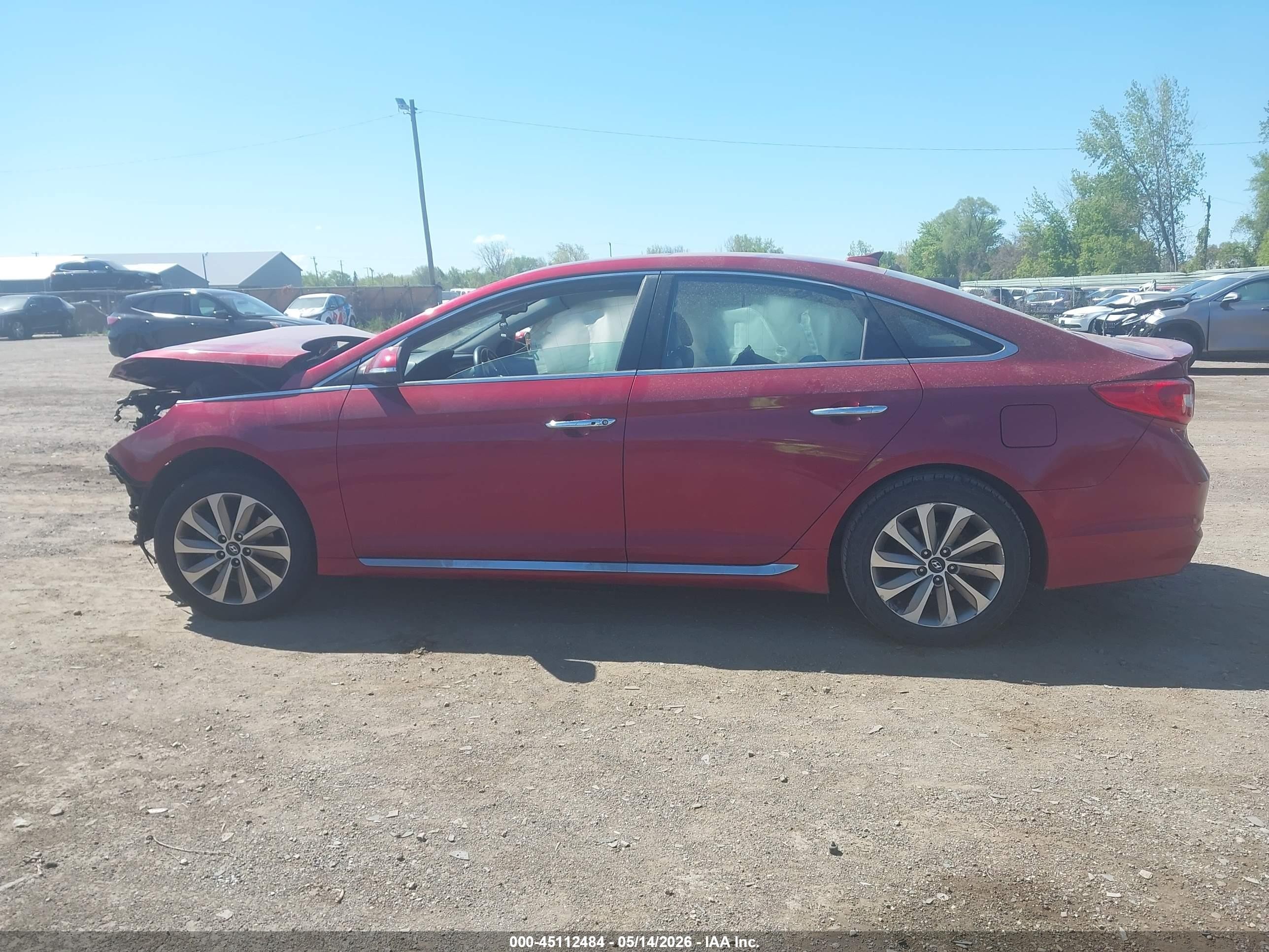 2016 Hyundai Sonata Sport Red vin: 5NPE34AF0GH395124