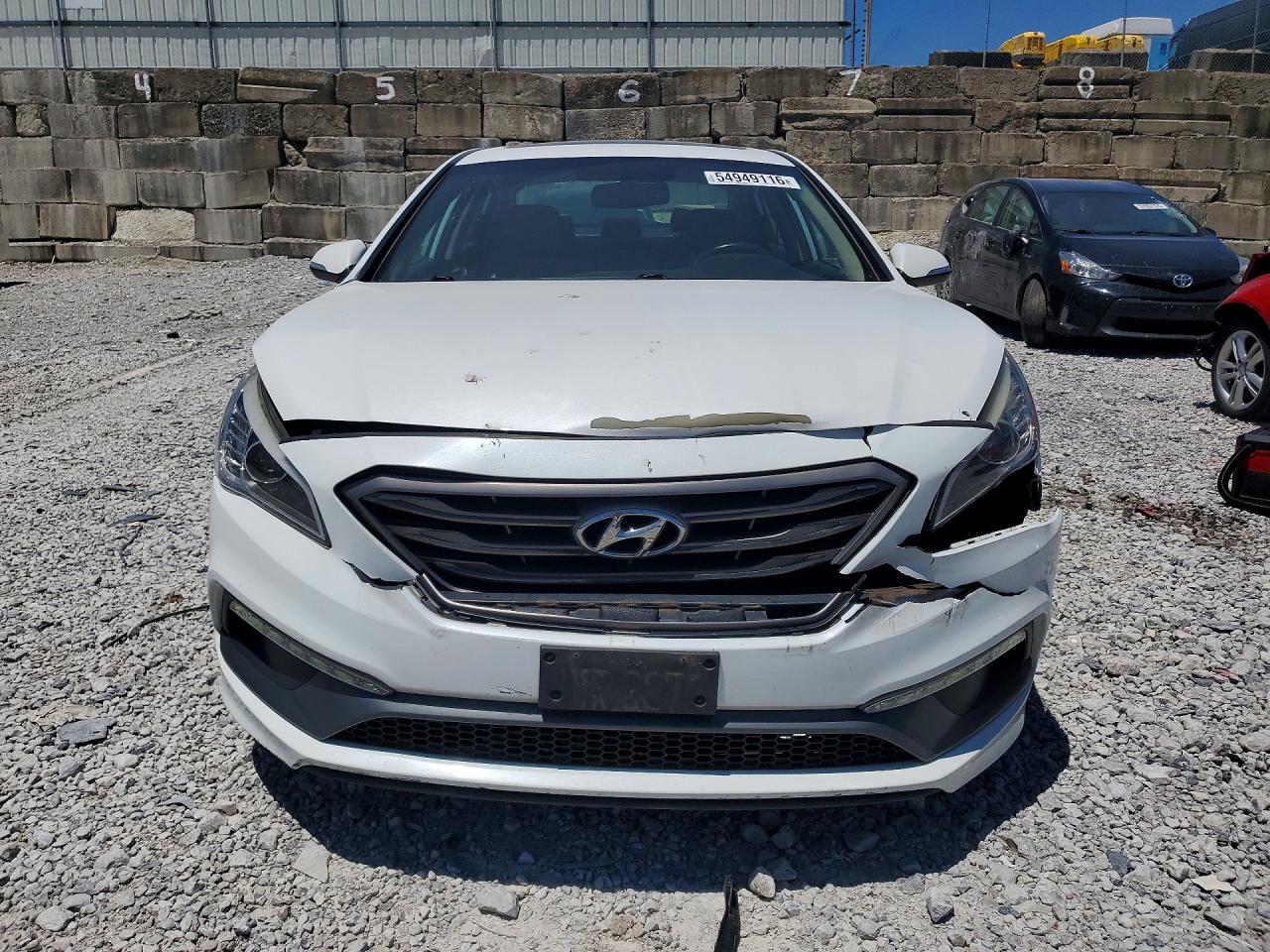 2016 Hyundai Sonata White vin: 5NPE34AF0GH418790