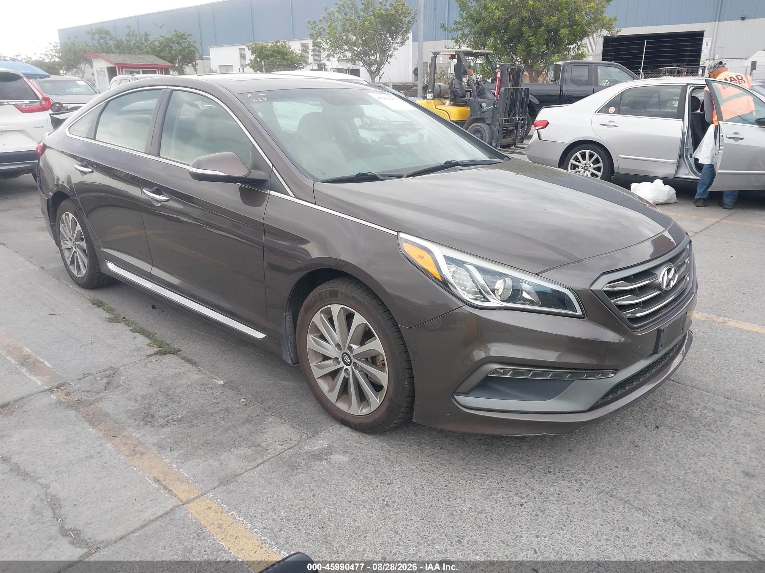 2017 Hyundai Sonata Sport Dark Brown vin: 5NPE34AF0HH460720