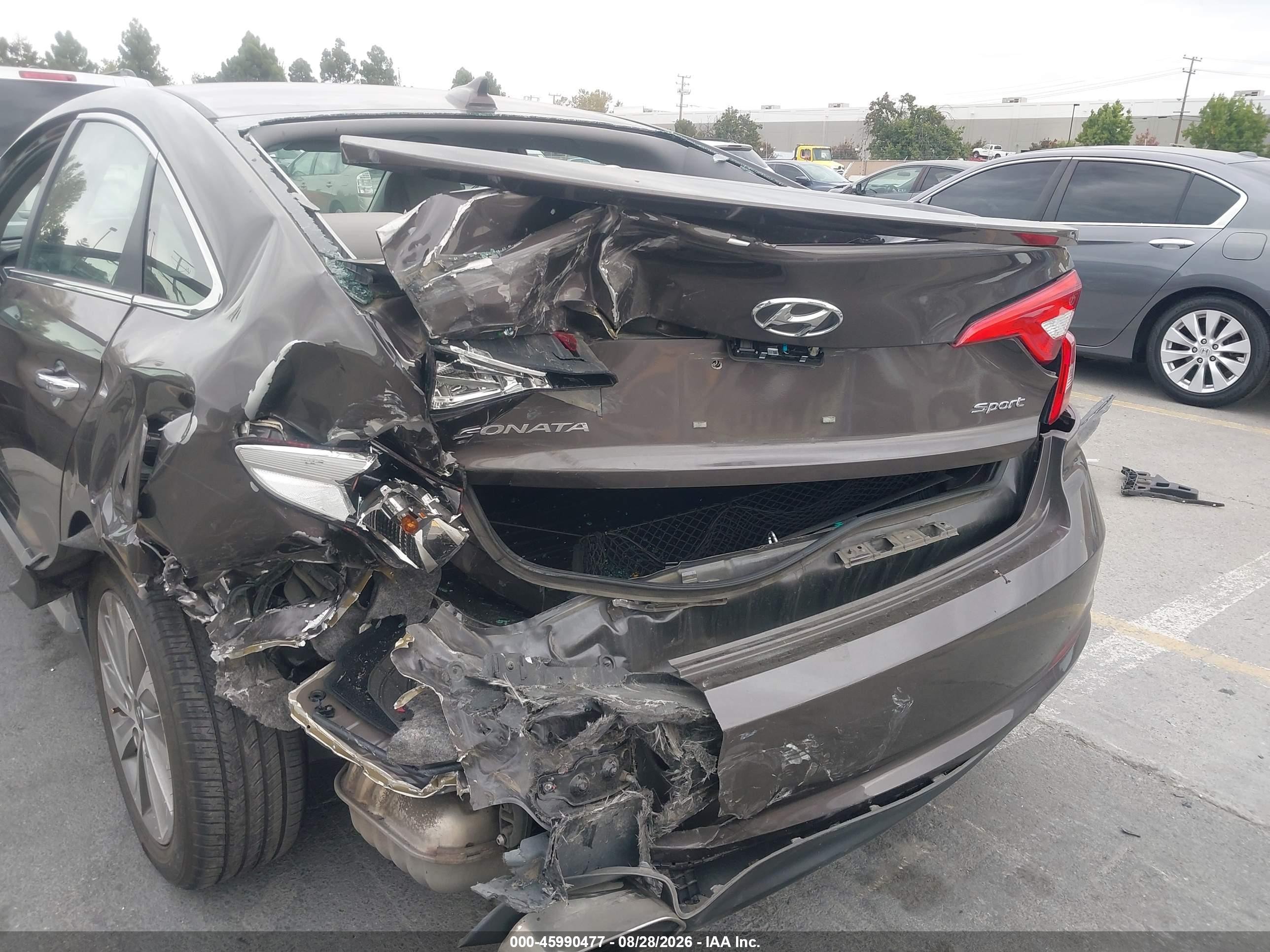 2017 Hyundai Sonata Sport Dark Brown vin: 5NPE34AF0HH460720
