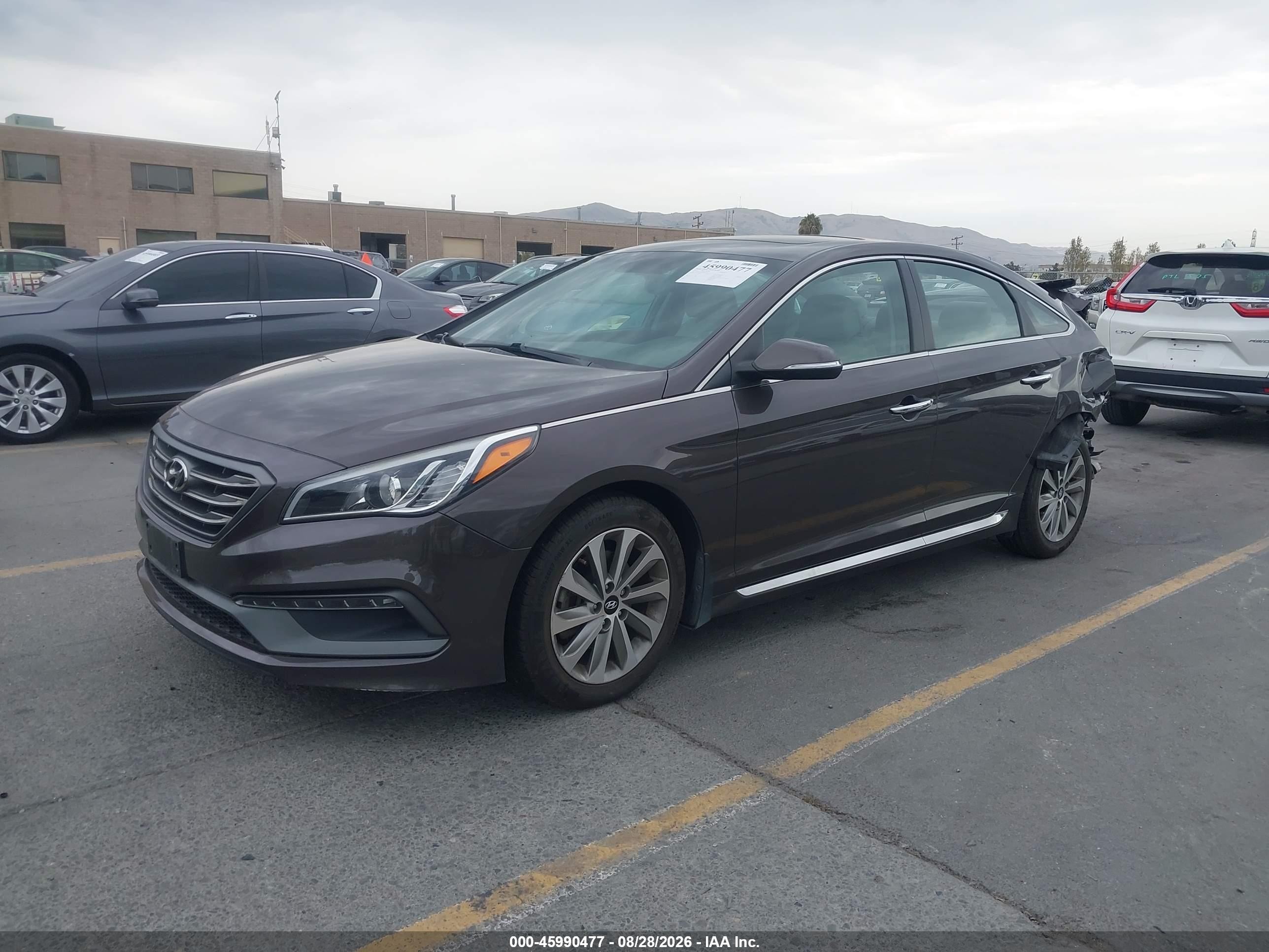 2017 Hyundai Sonata Sport Dark Brown vin: 5NPE34AF0HH460720