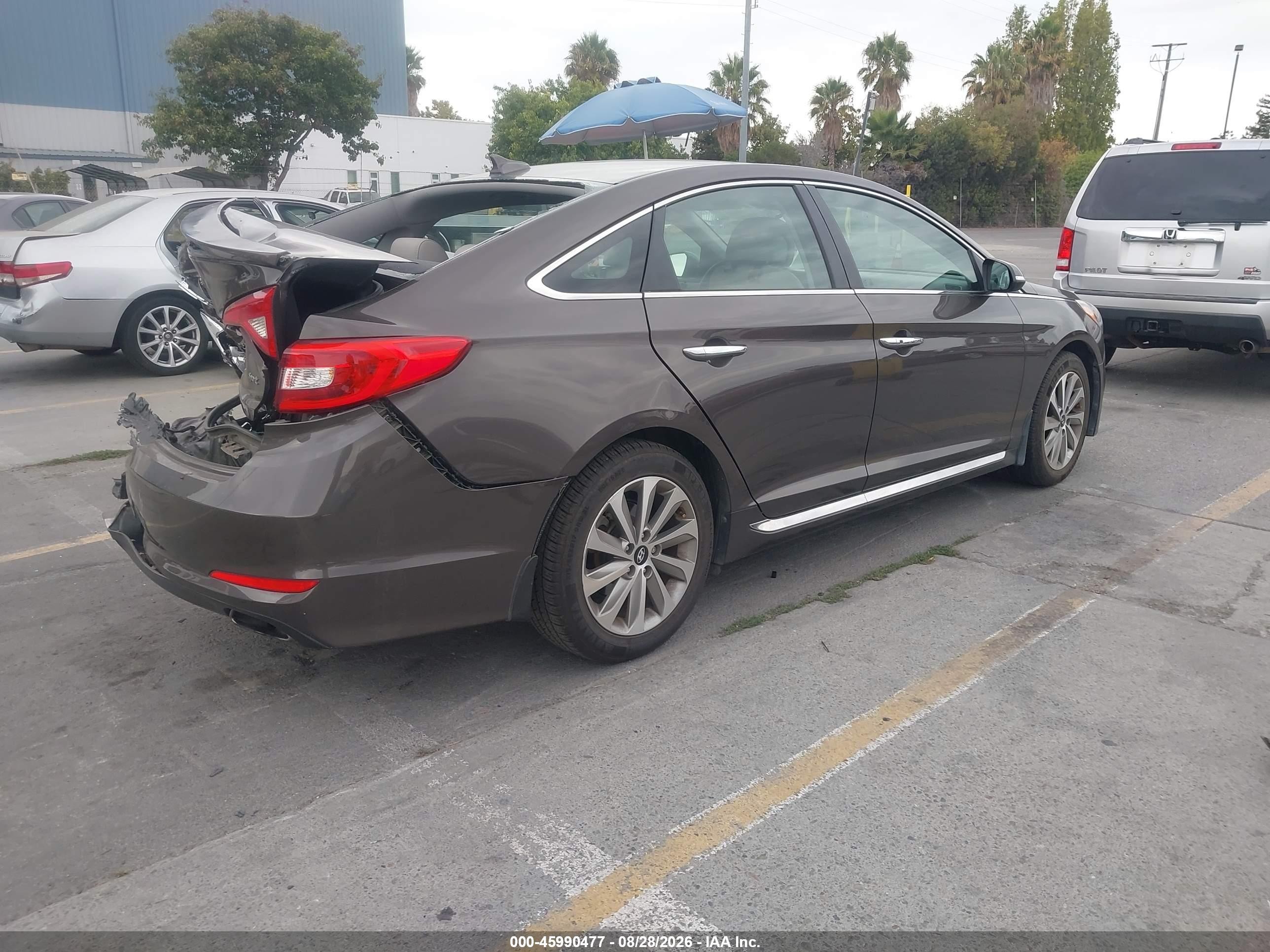 2017 Hyundai Sonata Sport Dark Brown vin: 5NPE34AF0HH460720