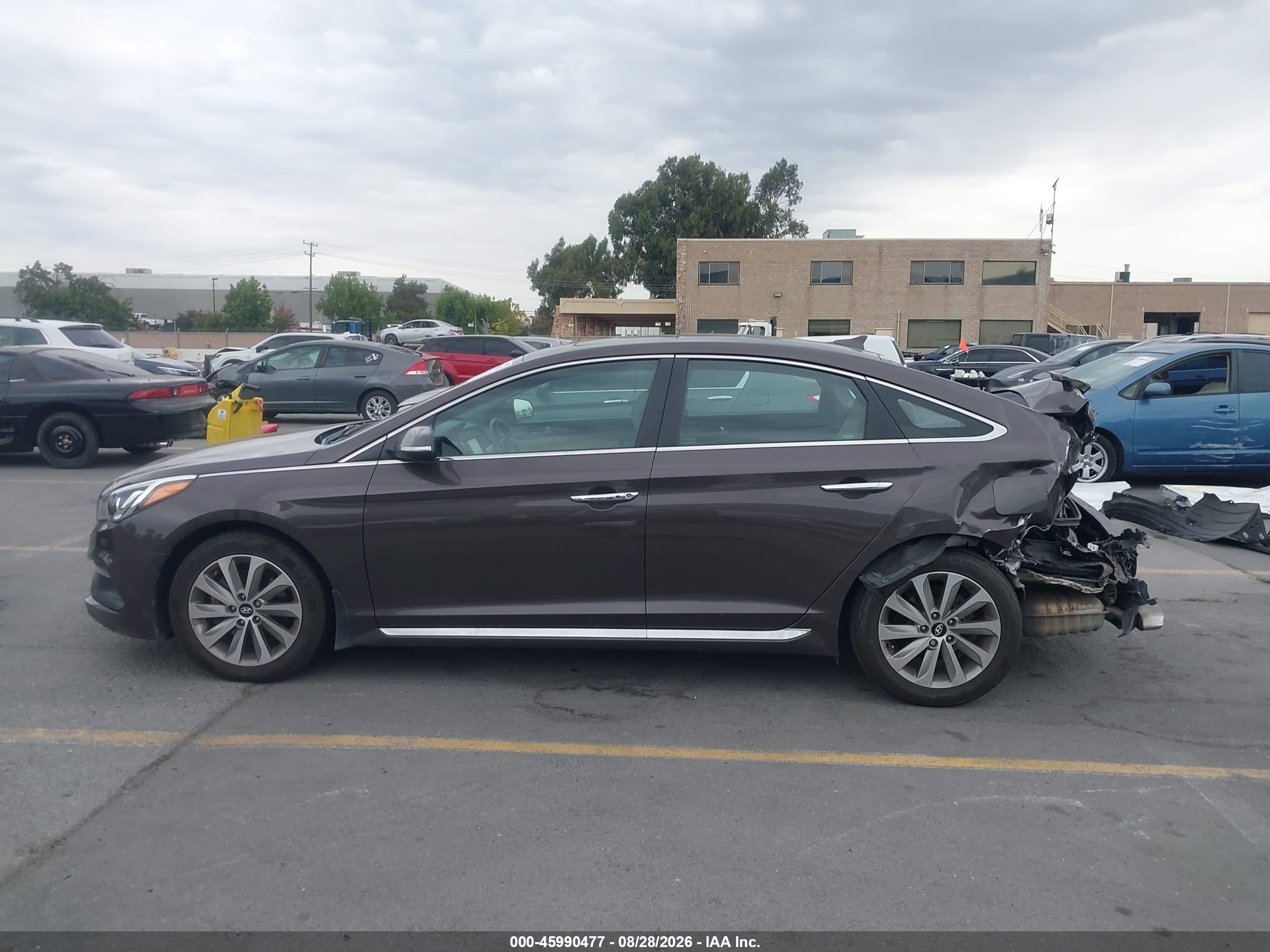 2017 Hyundai Sonata Sport Dark Brown vin: 5NPE34AF0HH460720