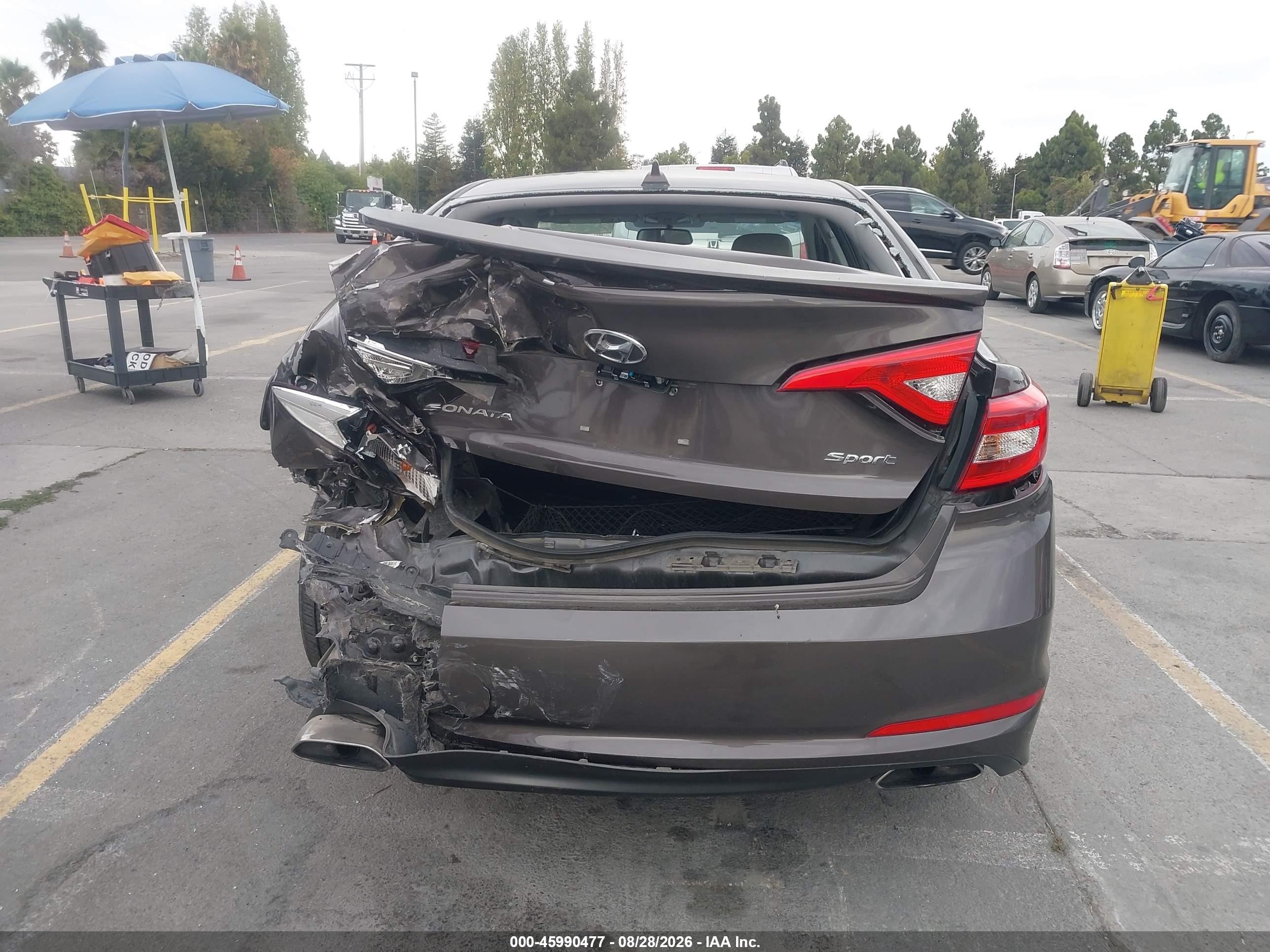 2017 Hyundai Sonata Sport Dark Brown vin: 5NPE34AF0HH460720