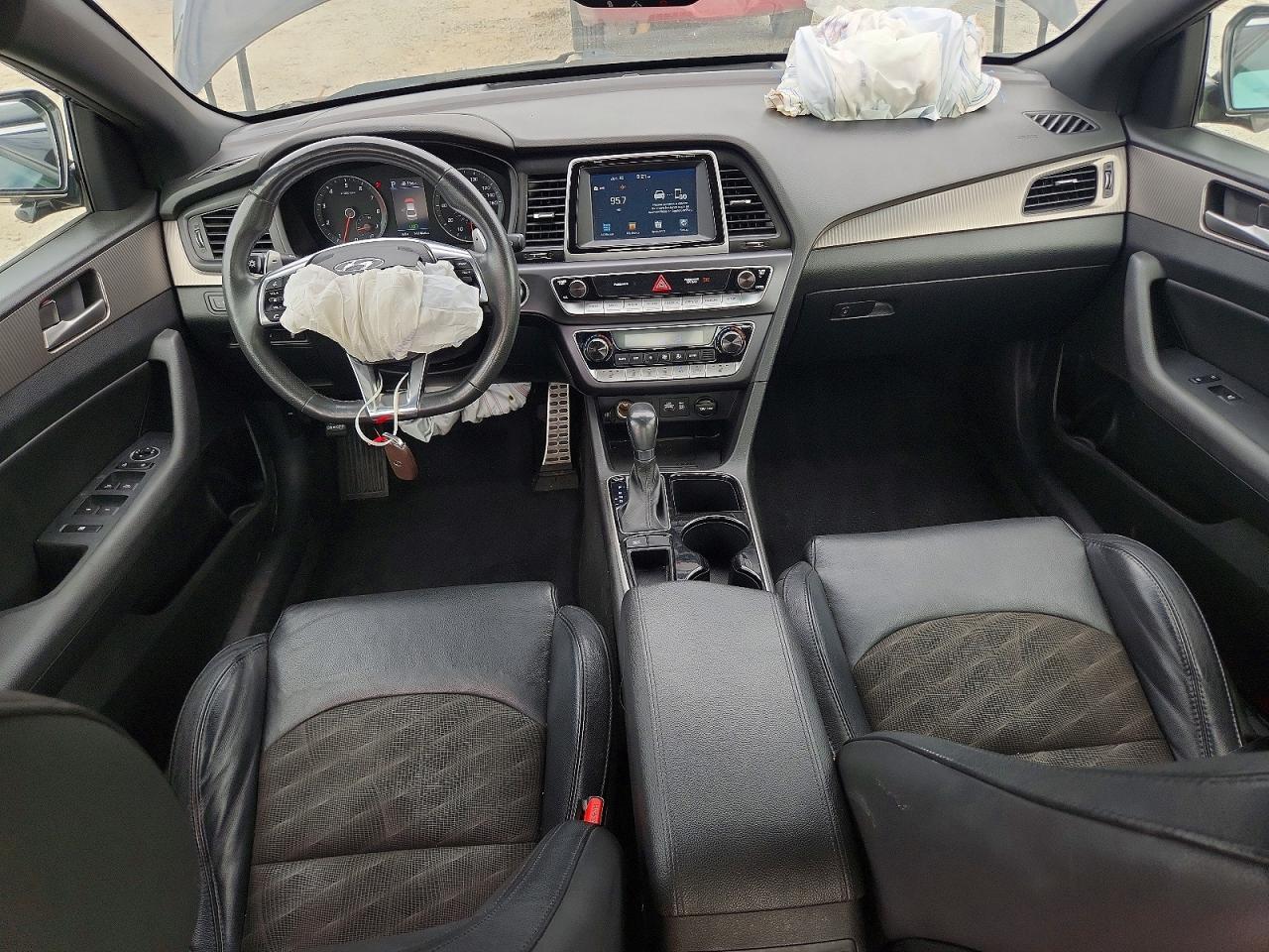 2018 Hyundai Sonata Sport+ Black vin: 5NPE34AF0JH708325