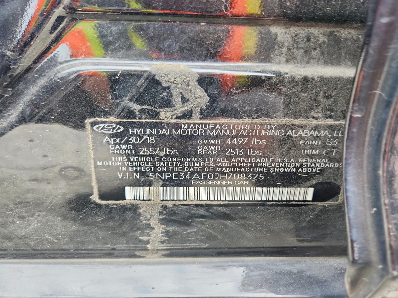 2018 Hyundai Sonata Sport+ Black vin: 5NPE34AF0JH708325