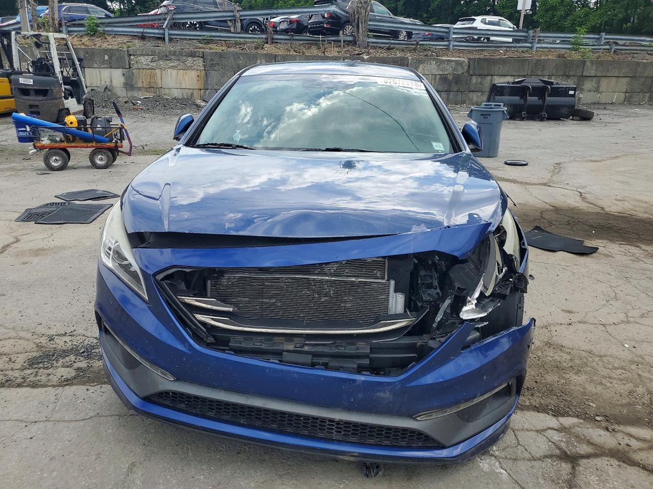 2015 Hyundai Sonata Sport Blue vin: 5NPE34AF1FH024326