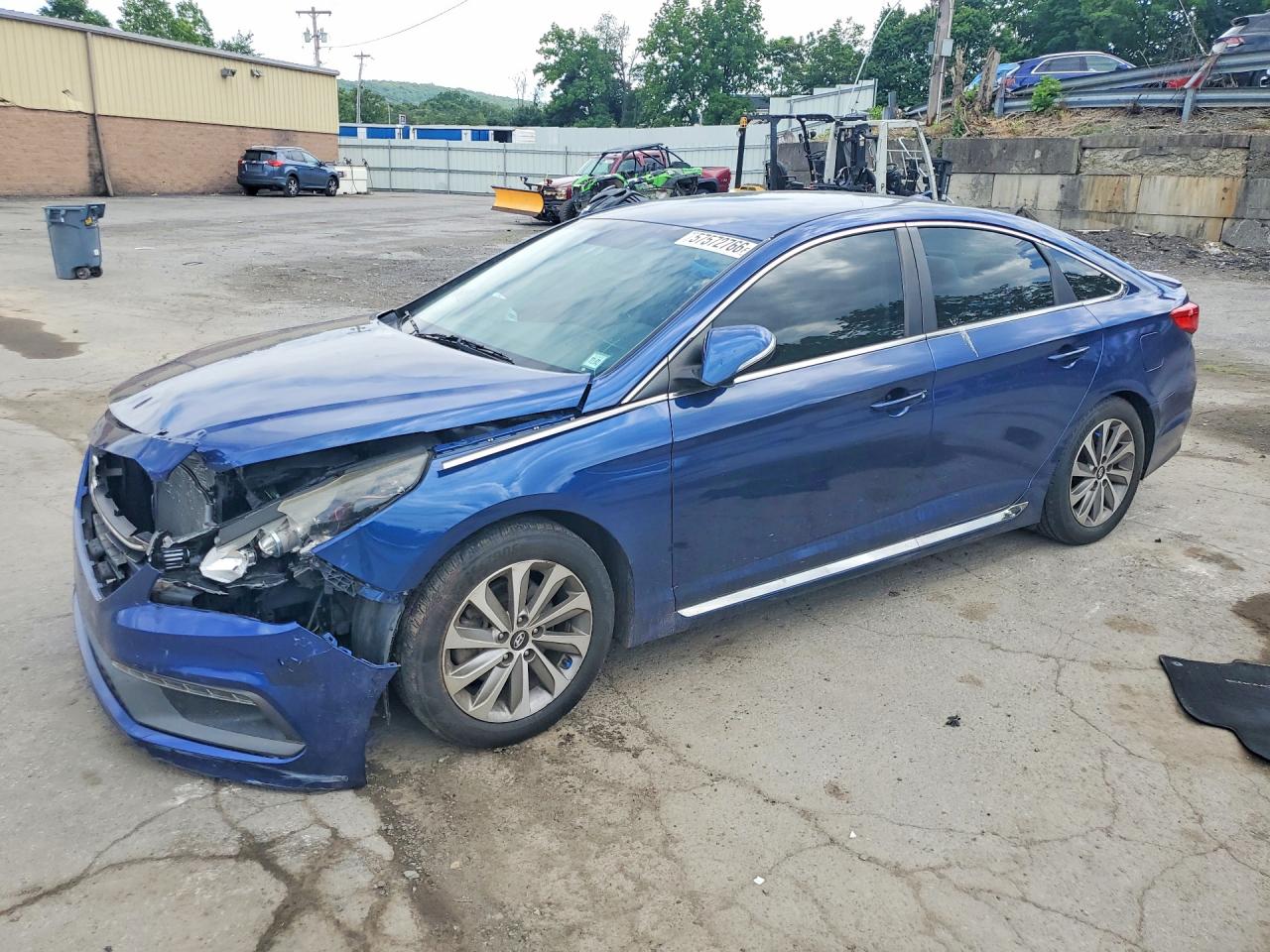 2015 Hyundai Sonata Sport Синий vin: 5NPE34AF1FH024326