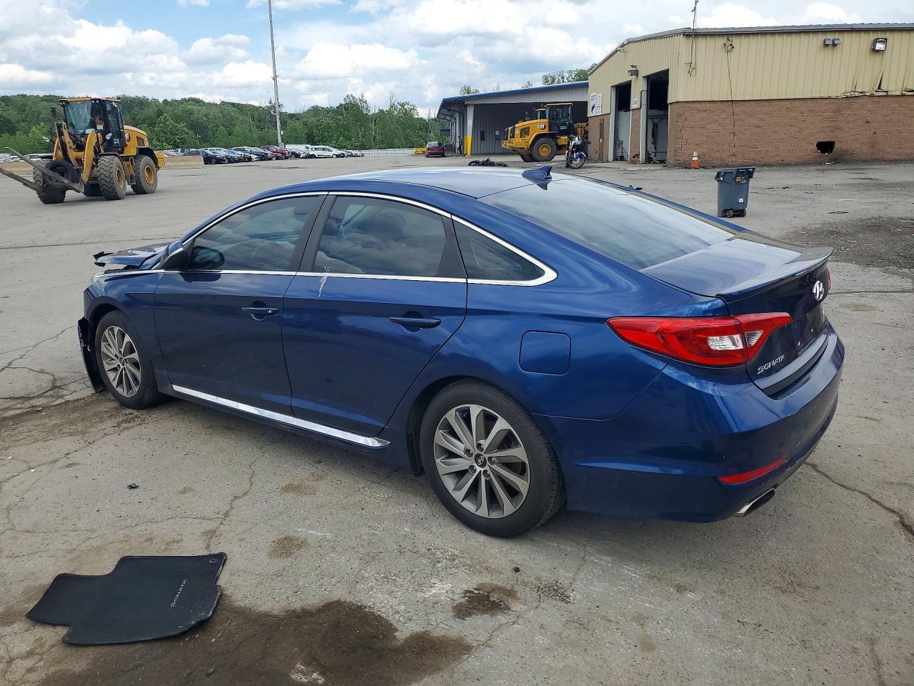 2015 Hyundai Sonata Sport Blue vin: 5NPE34AF1FH024326