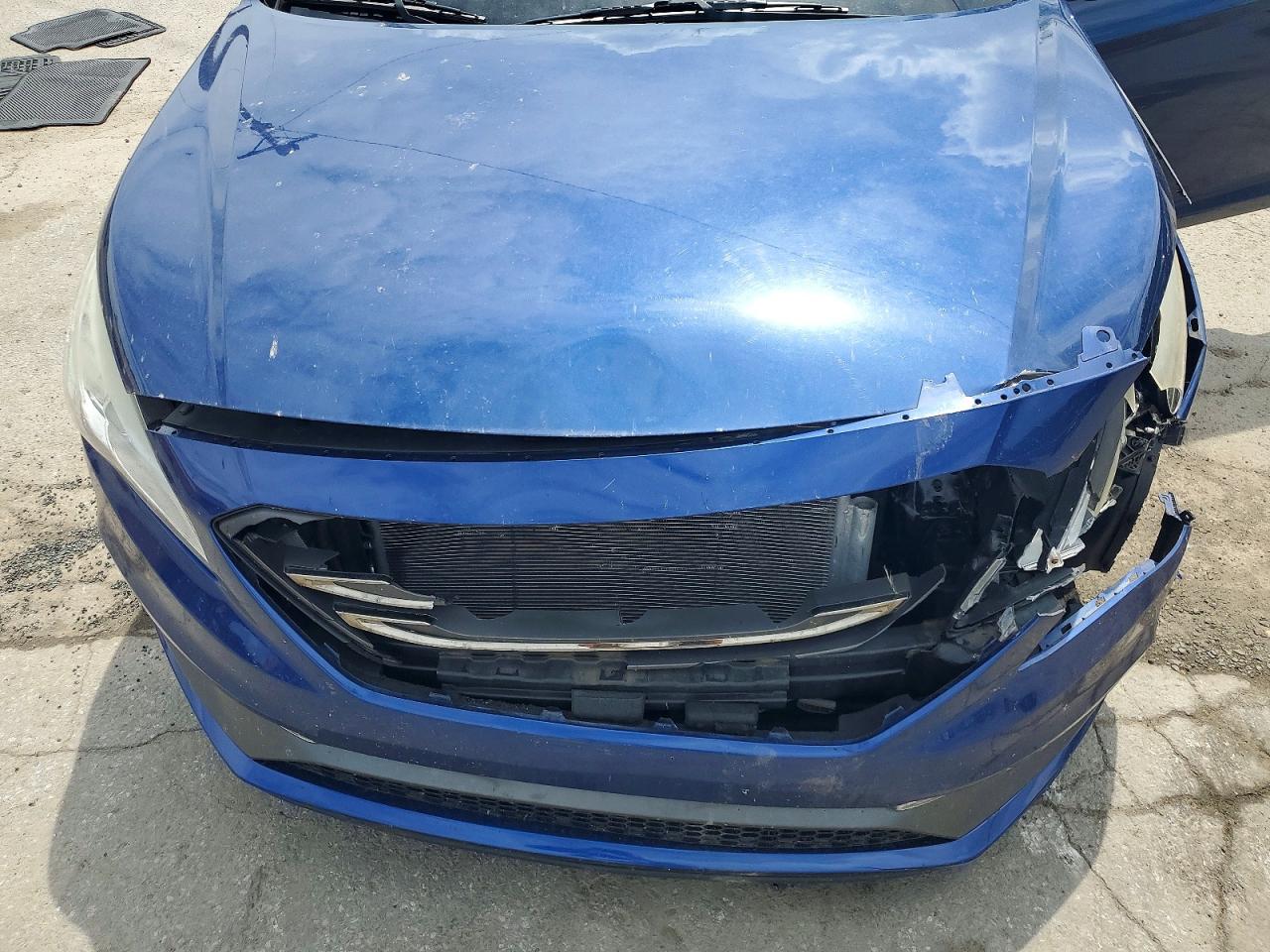 2015 Hyundai Sonata Sport Blue vin: 5NPE34AF1FH024326