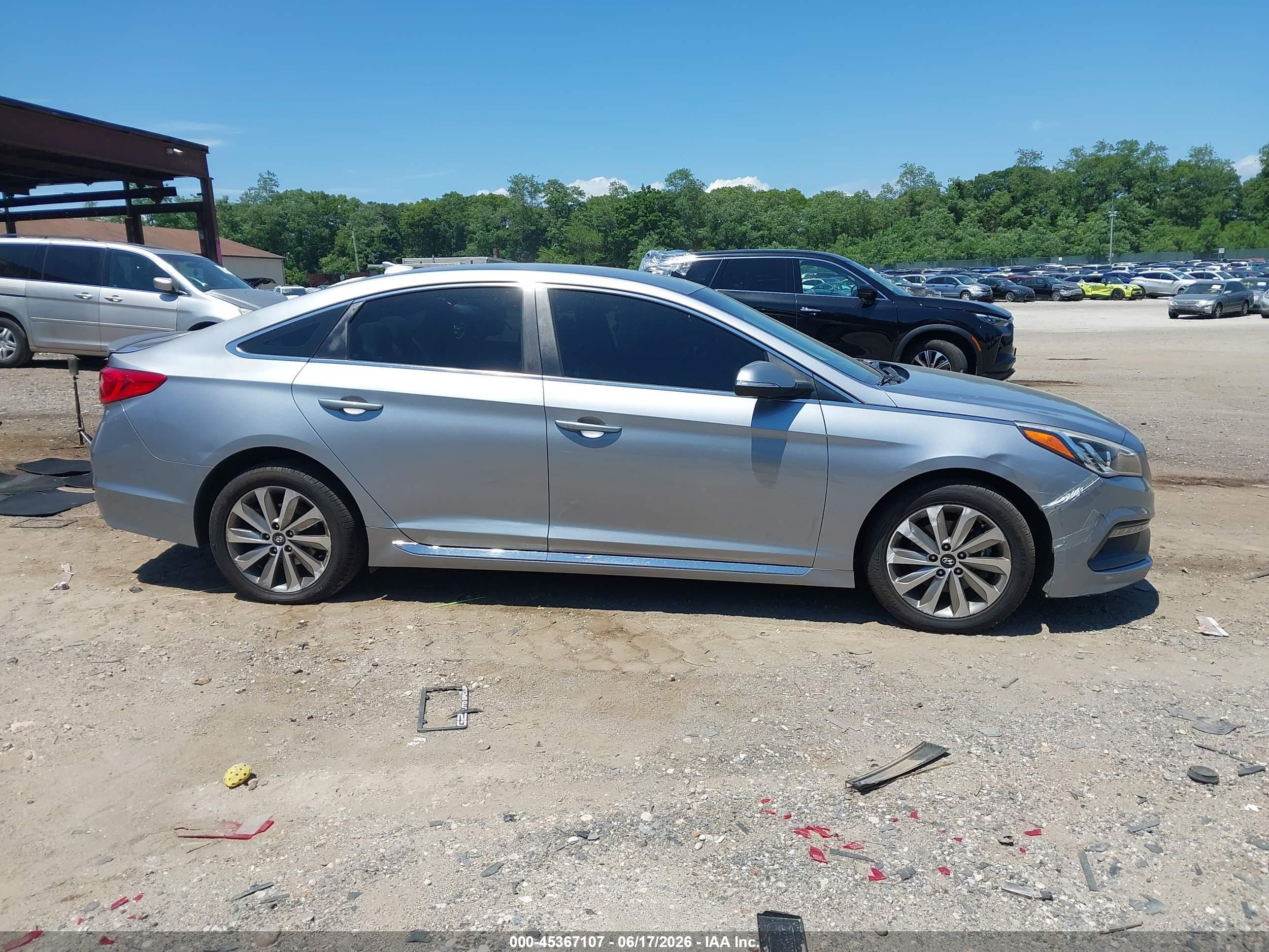 2015 Hyundai Sonata Sport Gray vin: 5NPE34AF1FH032913