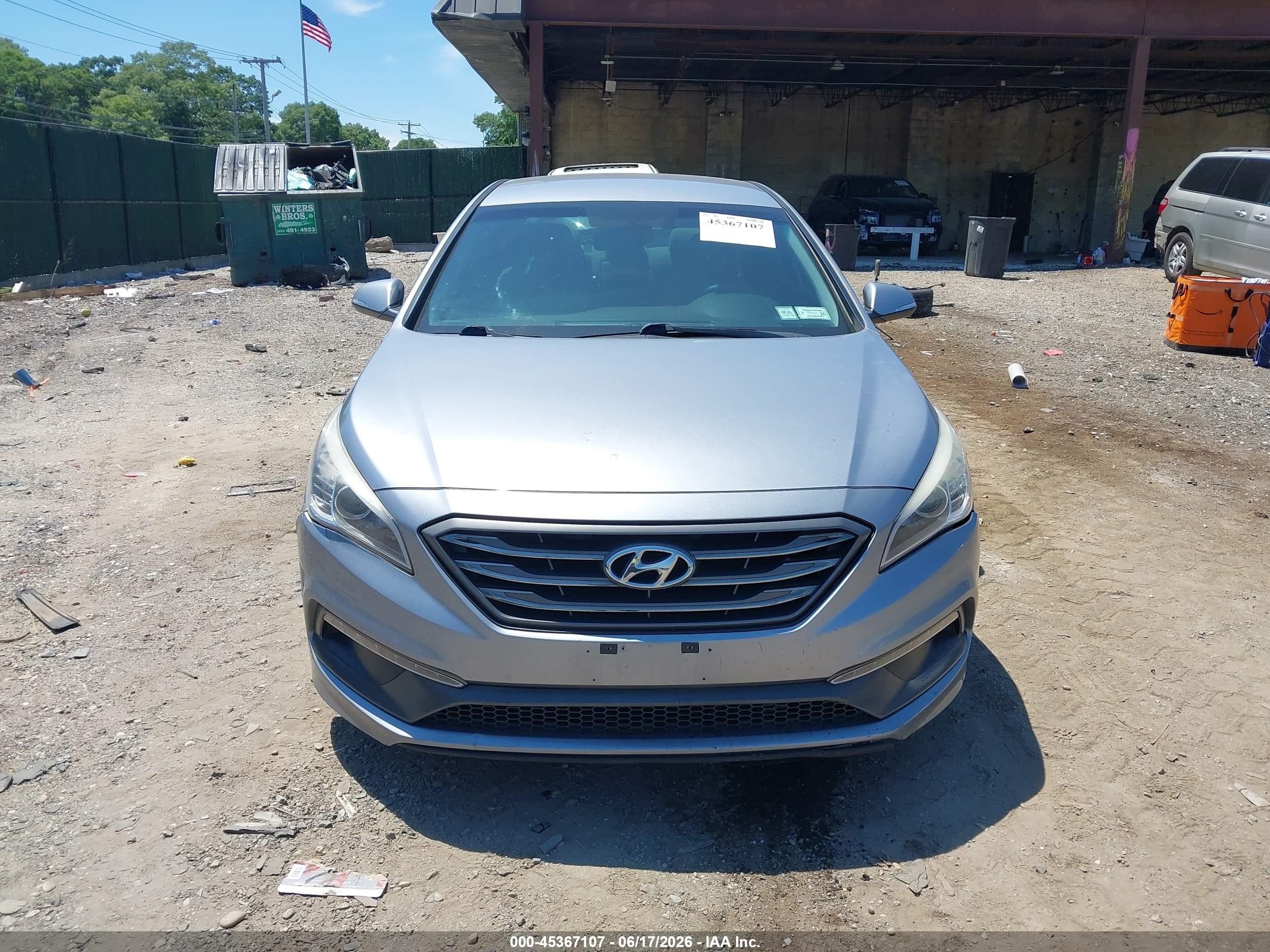 2015 Hyundai Sonata Sport Gray vin: 5NPE34AF1FH032913