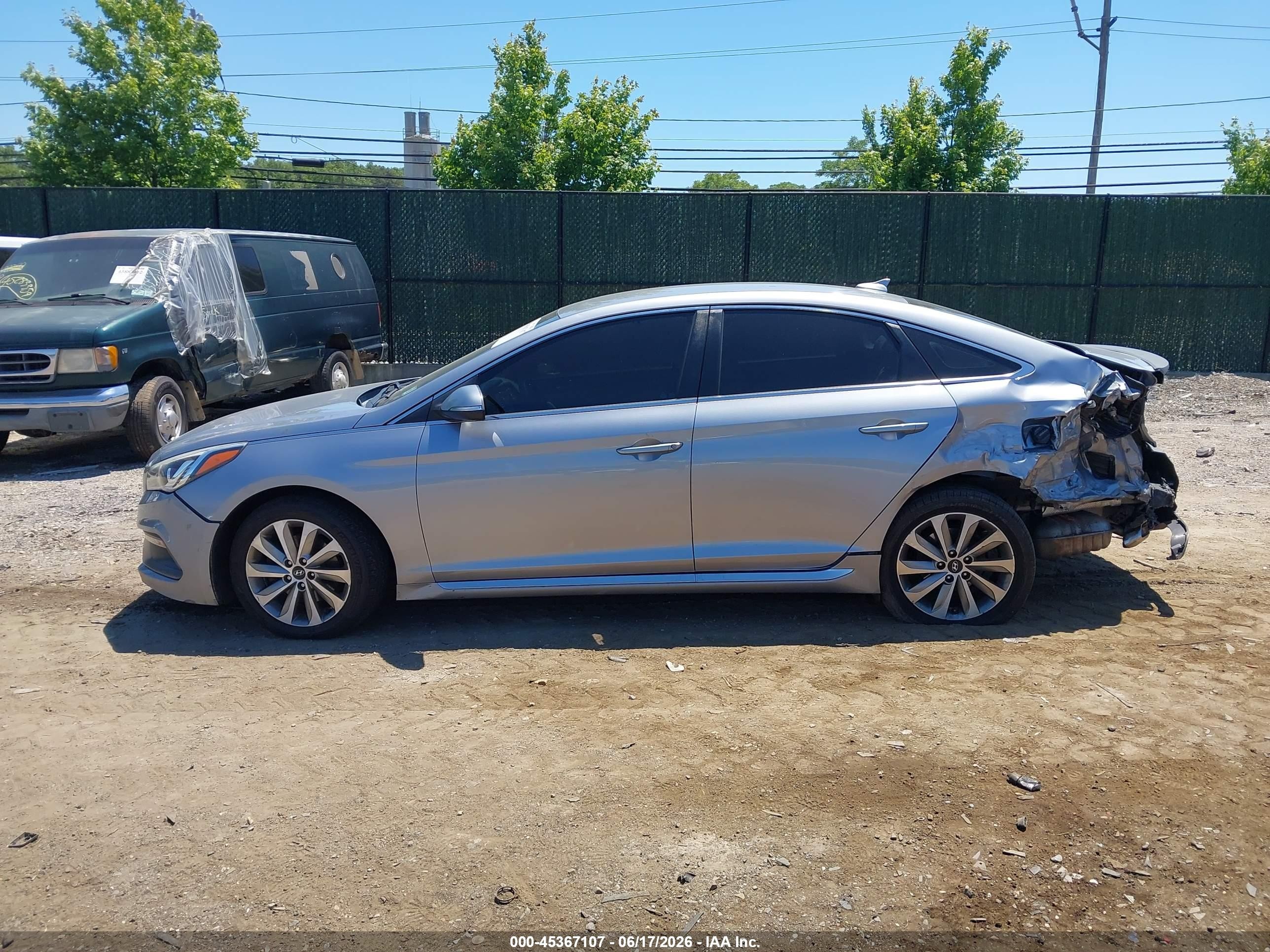 2015 Hyundai Sonata Sport Gray vin: 5NPE34AF1FH032913