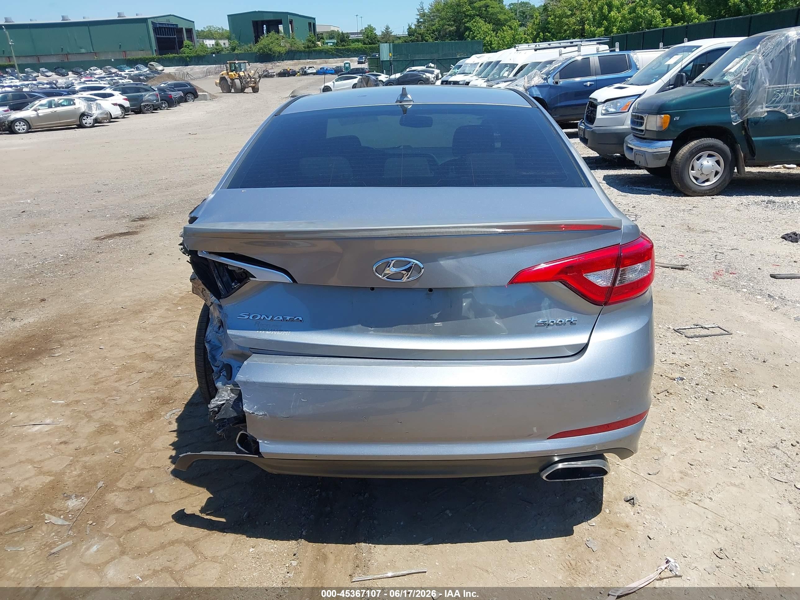 2015 Hyundai Sonata Sport Gray vin: 5NPE34AF1FH032913