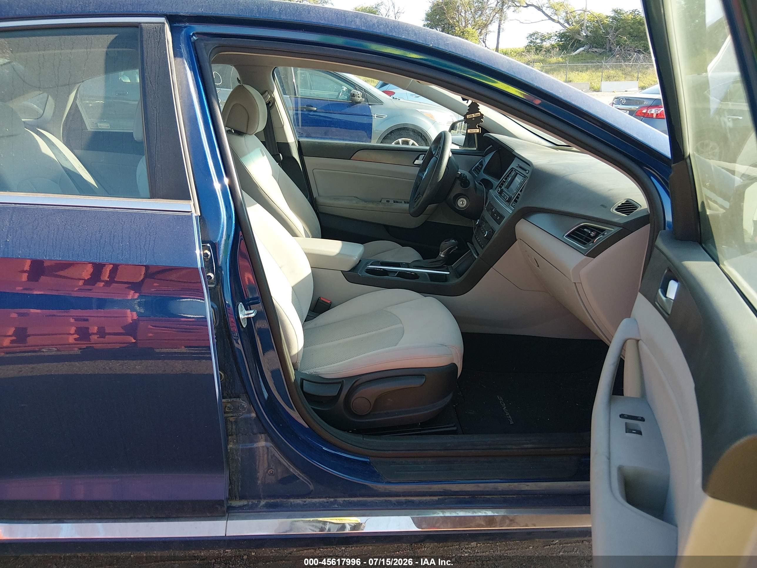 2015 Hyundai Sonata Sport Синий vin: 5NPE34AF1FH033849