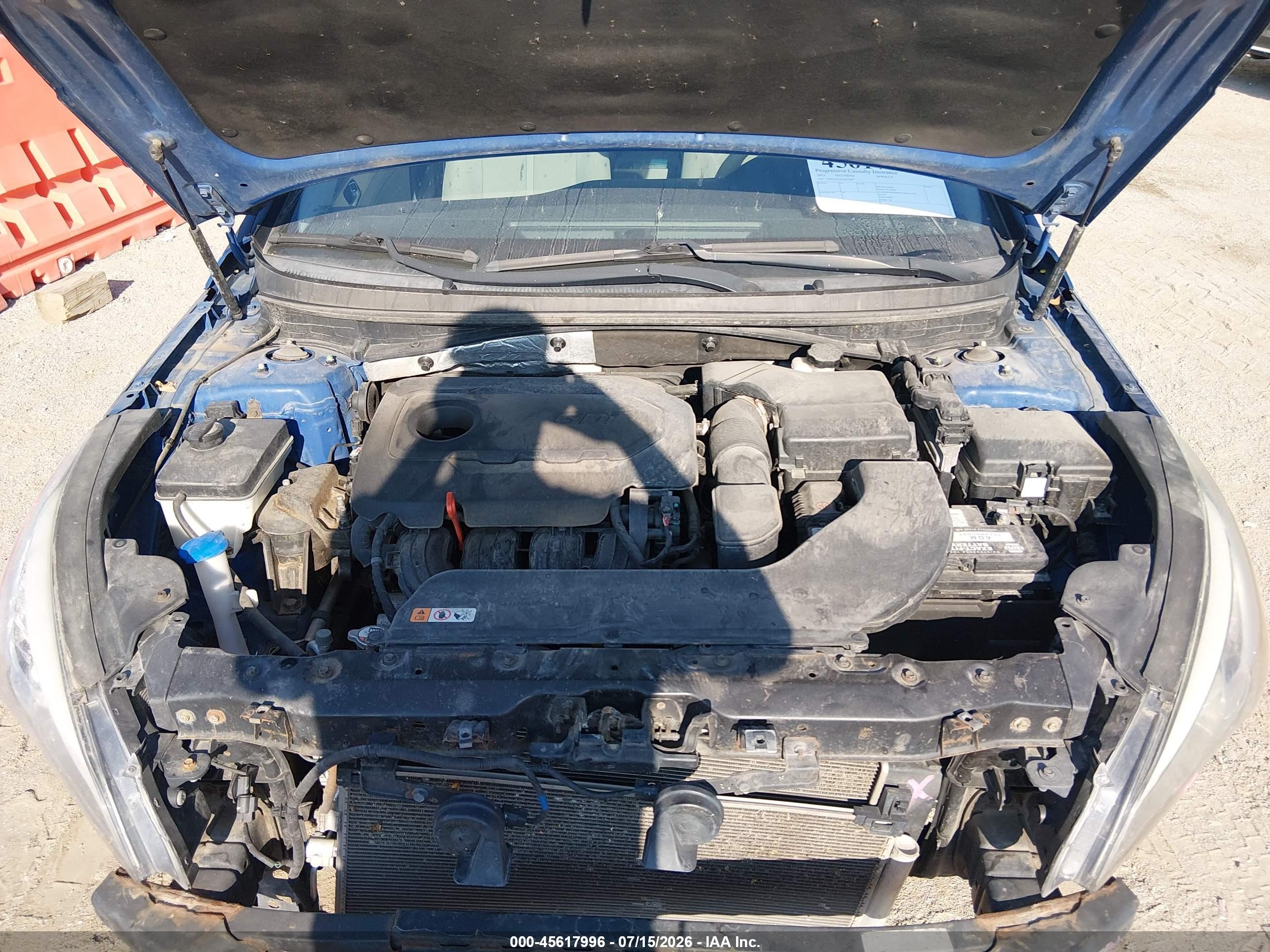2015 Hyundai Sonata Sport Синий vin: 5NPE34AF1FH033849
