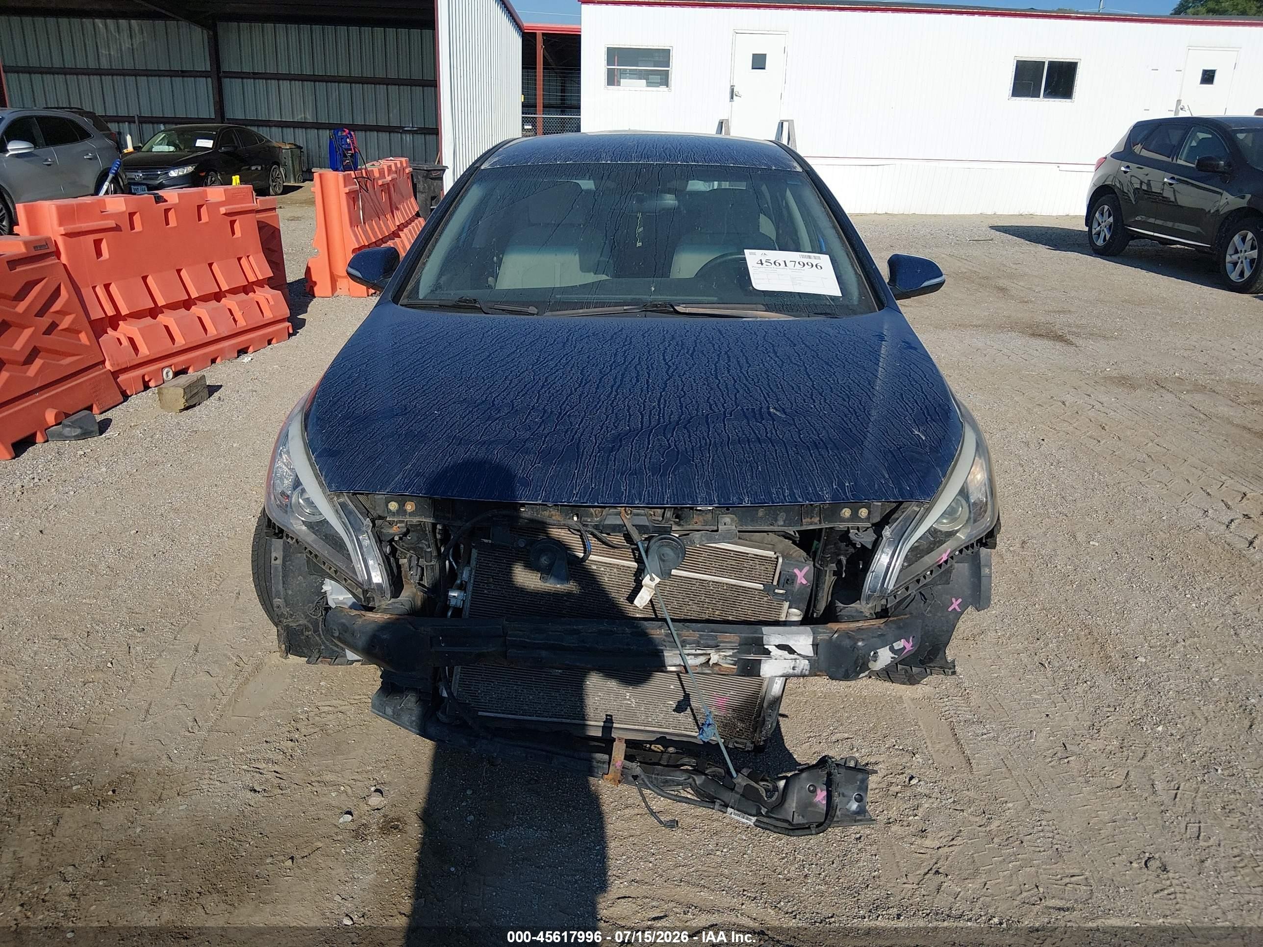 2015 Hyundai Sonata Sport Синий vin: 5NPE34AF1FH033849