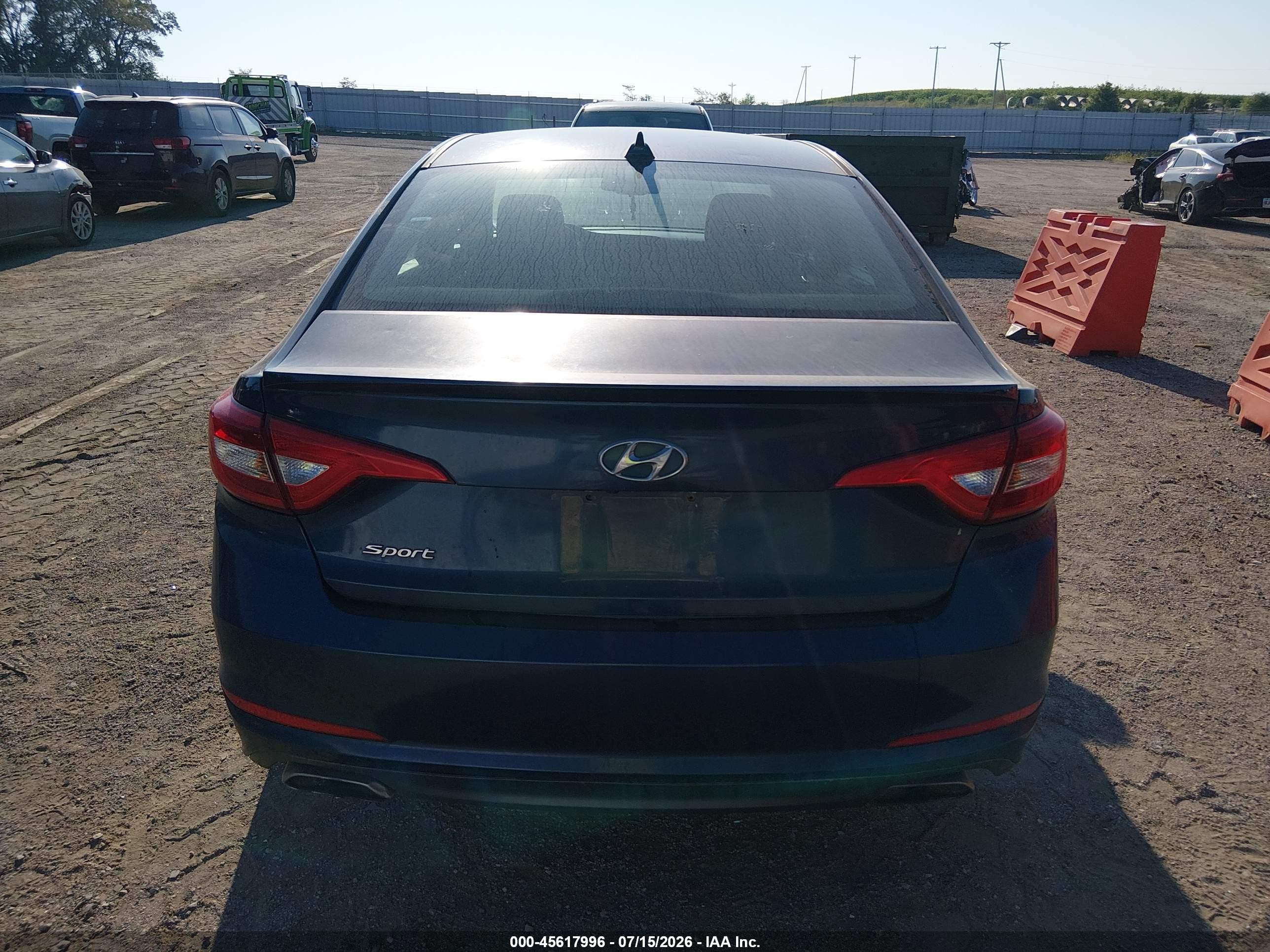 2015 Hyundai Sonata Sport Синий vin: 5NPE34AF1FH033849