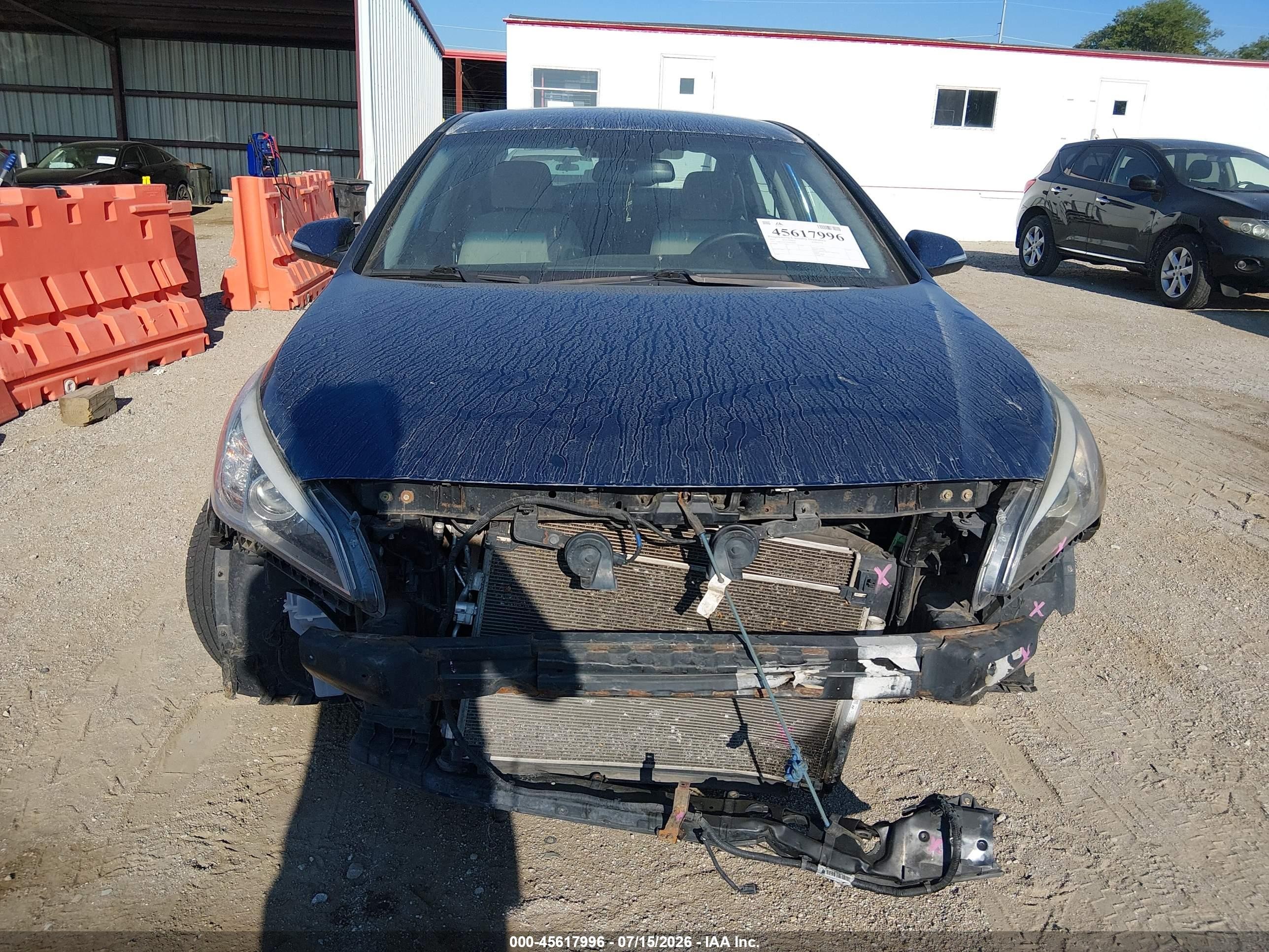2015 Hyundai Sonata Sport Синий vin: 5NPE34AF1FH033849
