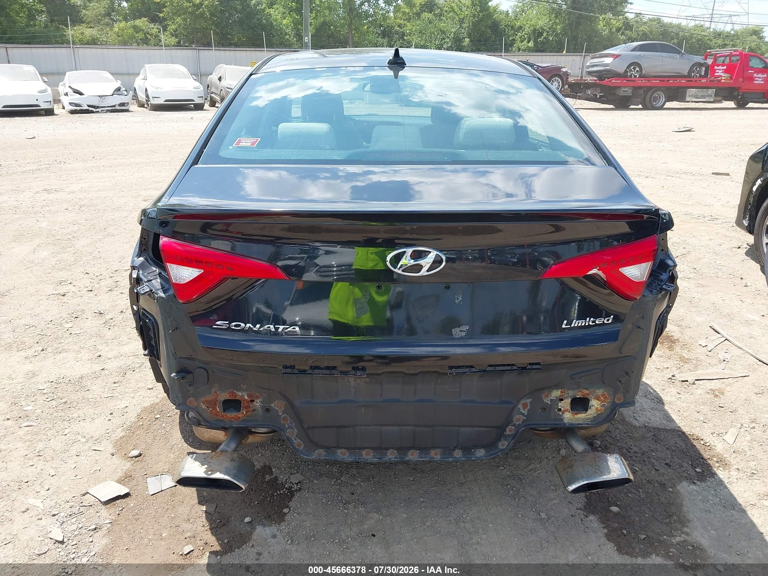 2015 Hyundai Sonata Sport Черный vin: 5NPE34AF1FH042308