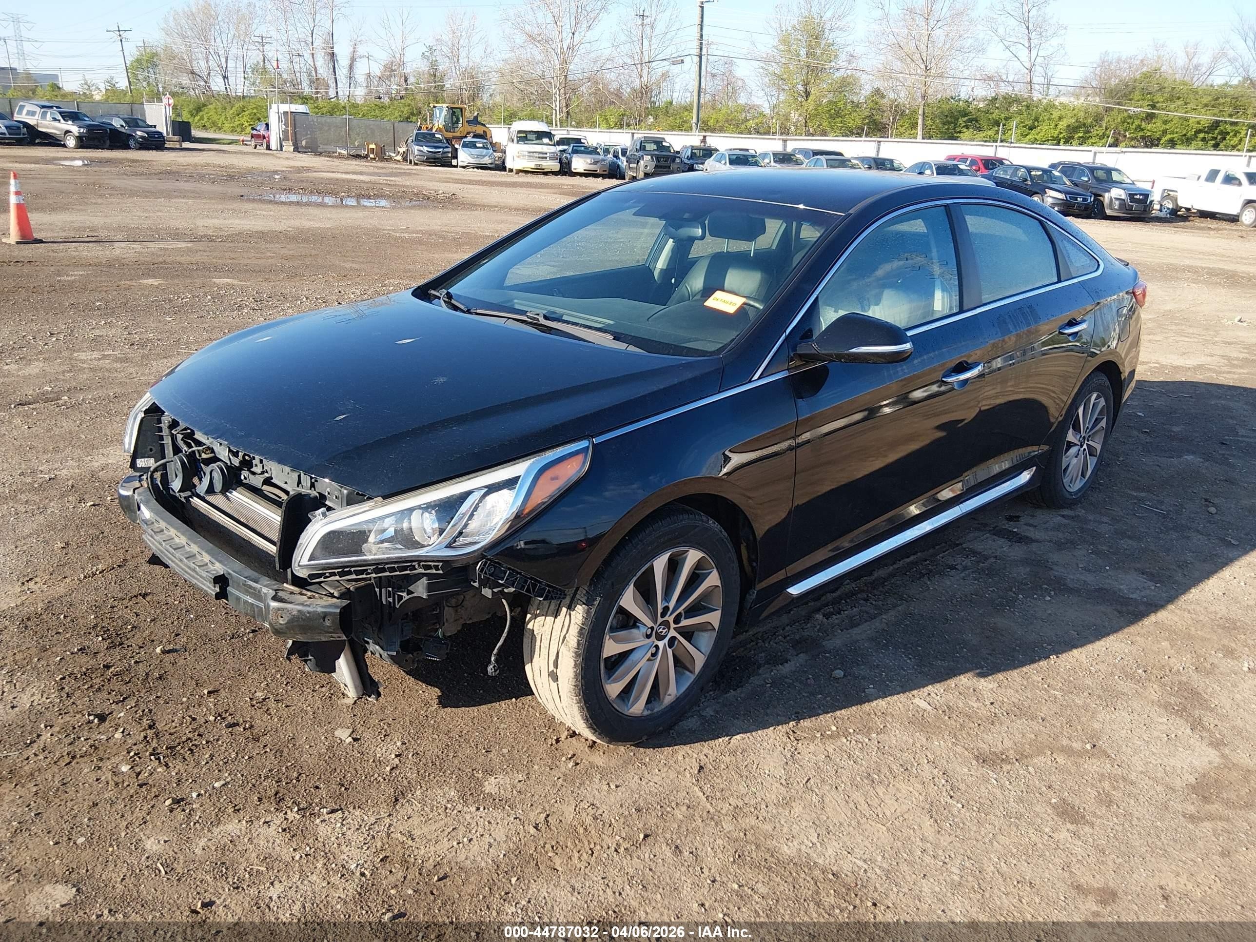 2015 Hyundai Sonata Sport Black vin: 5NPE34AF1FH051297