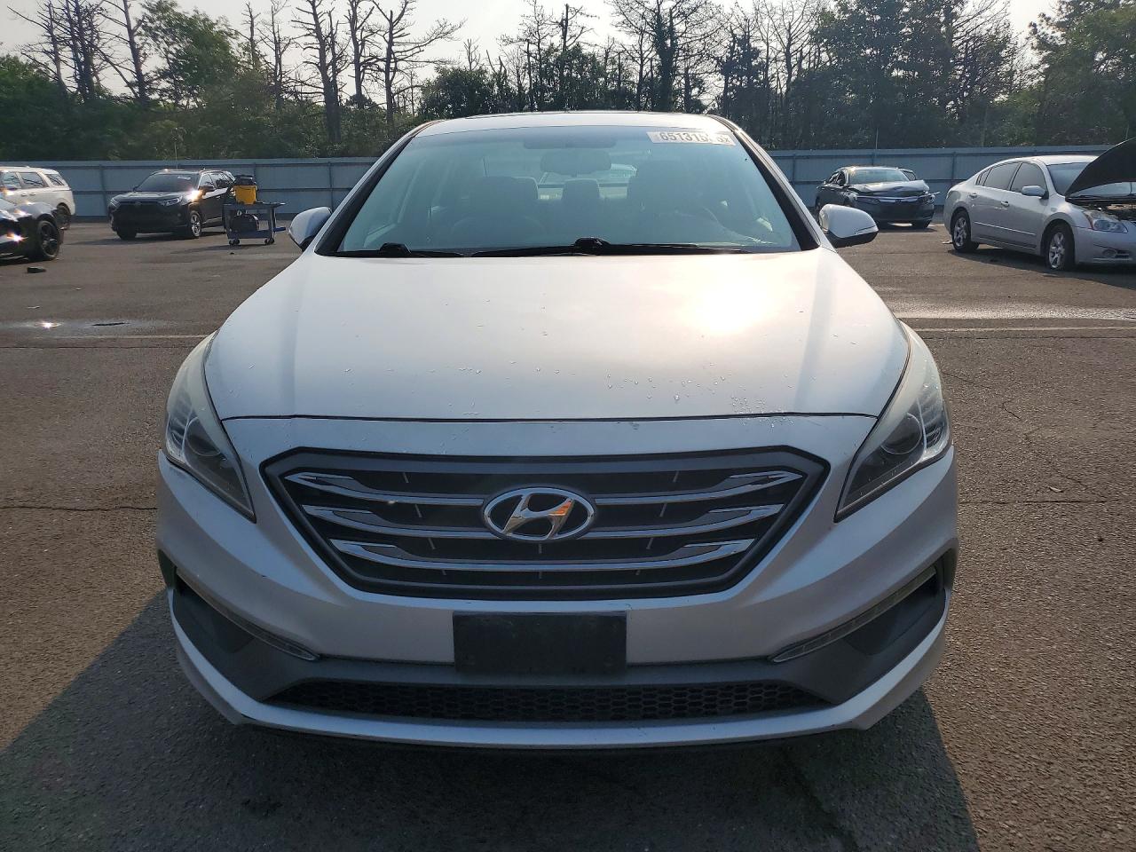 2015 Hyundai Sonata Sport Silver vin: 5NPE34AF1FH057455