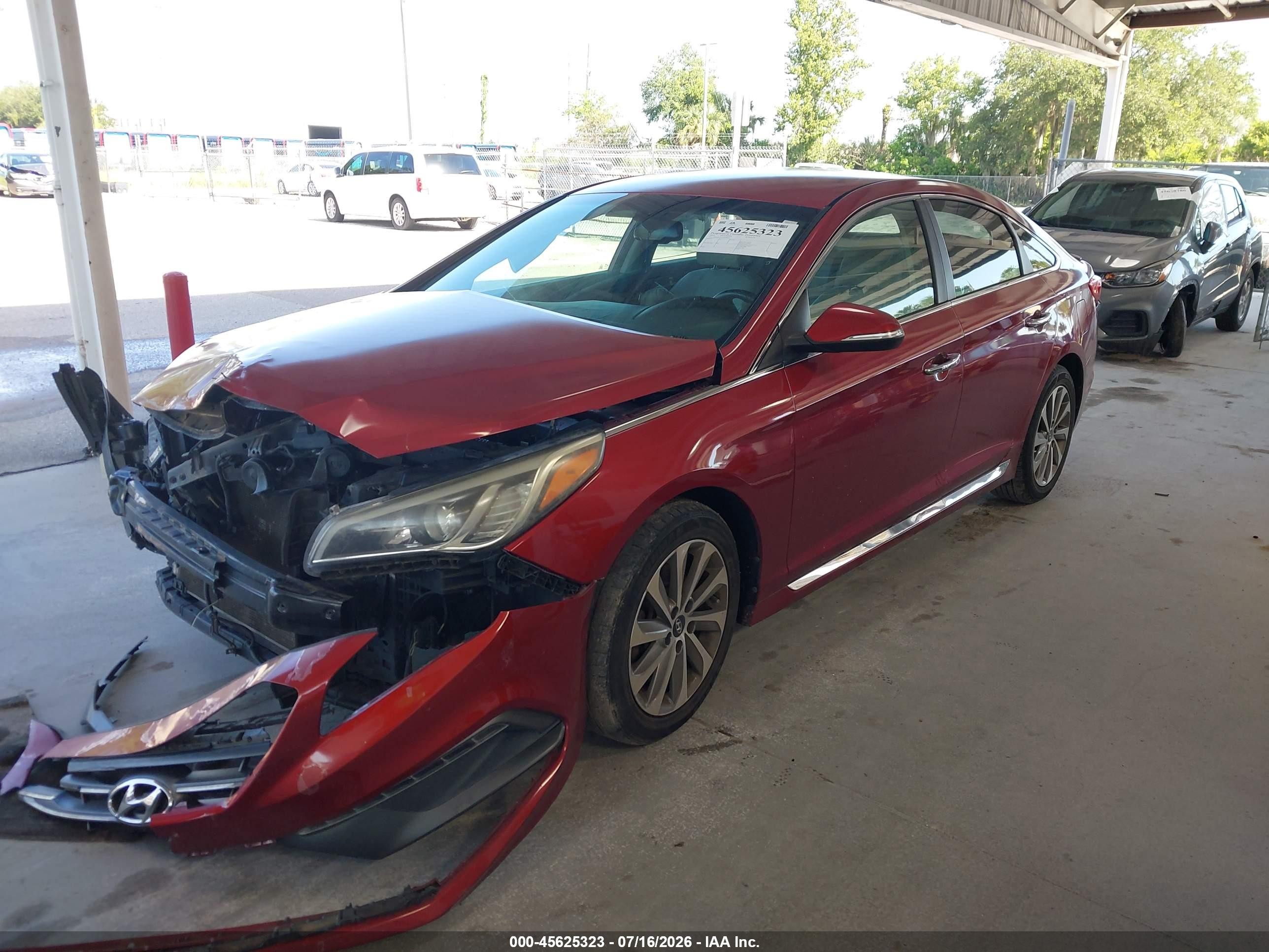 2015 Hyundai Sonata Sport Red vin: 5NPE34AF1FH058623