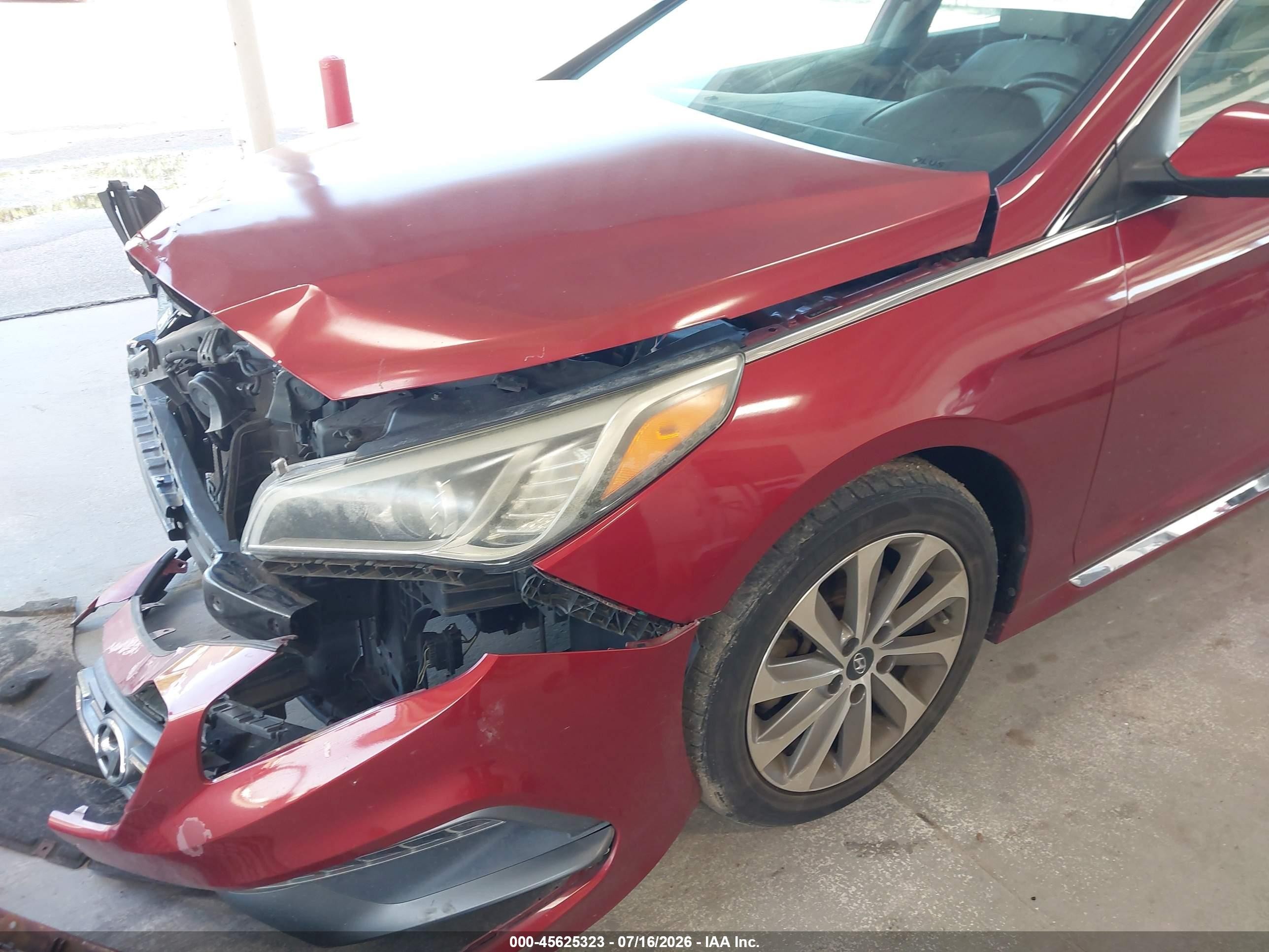 2015 Hyundai Sonata Sport Red vin: 5NPE34AF1FH058623