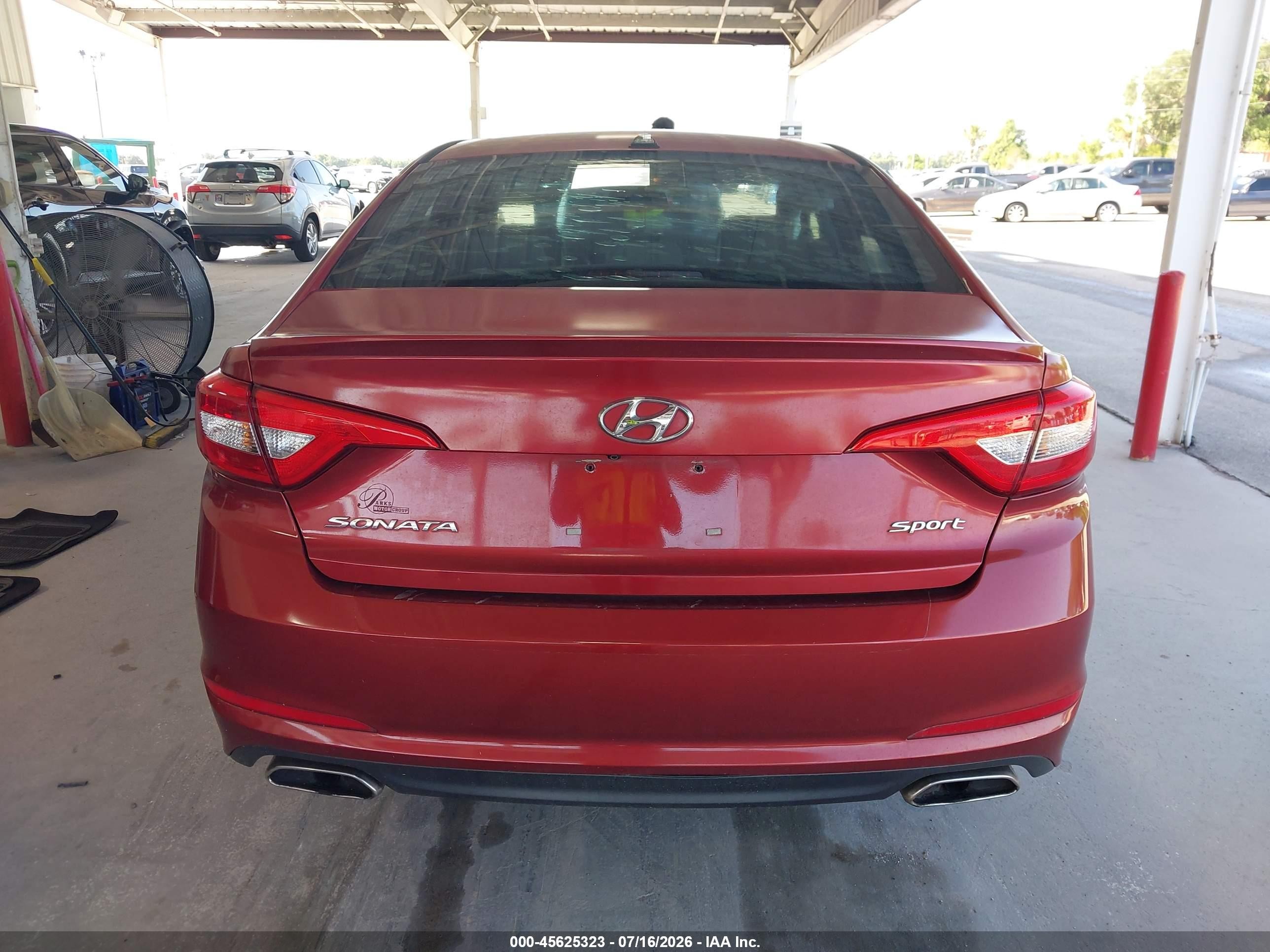 2015 Hyundai Sonata Sport Red vin: 5NPE34AF1FH058623