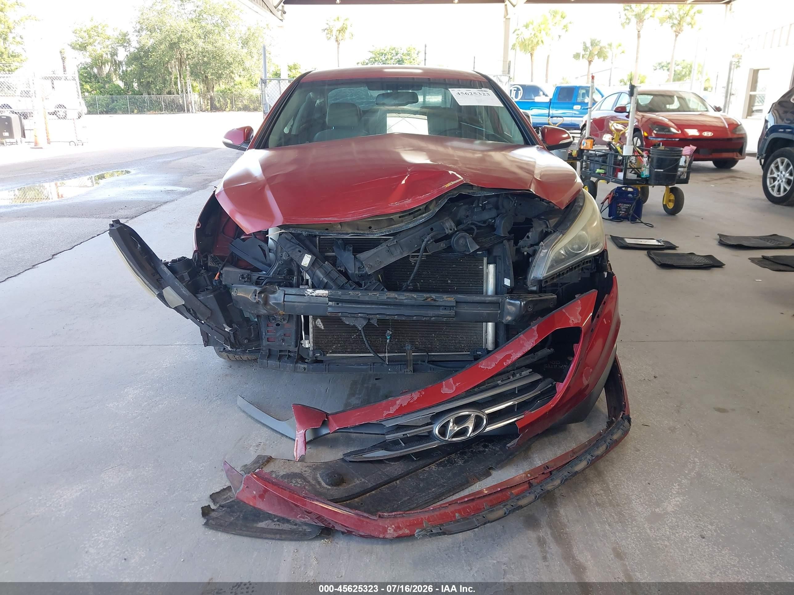 2015 Hyundai Sonata Sport Red vin: 5NPE34AF1FH058623