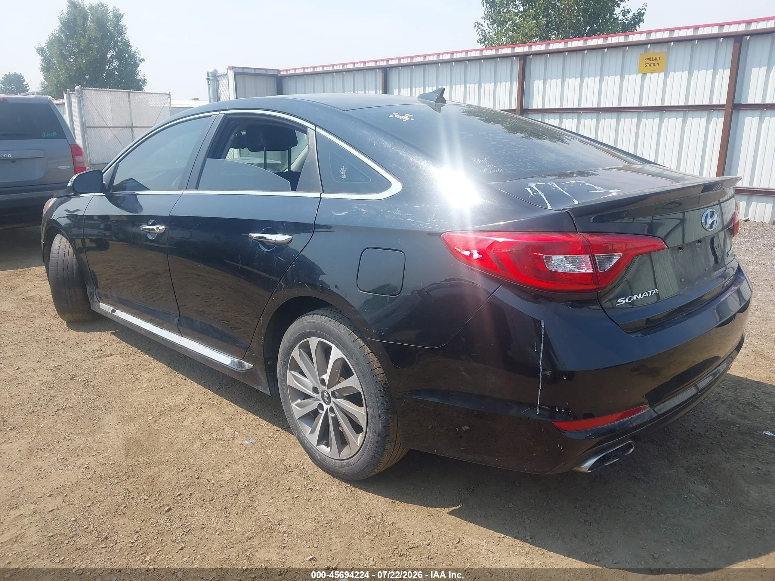 2015 Hyundai Sonata Sport Black vin: 5NPE34AF1FH059187