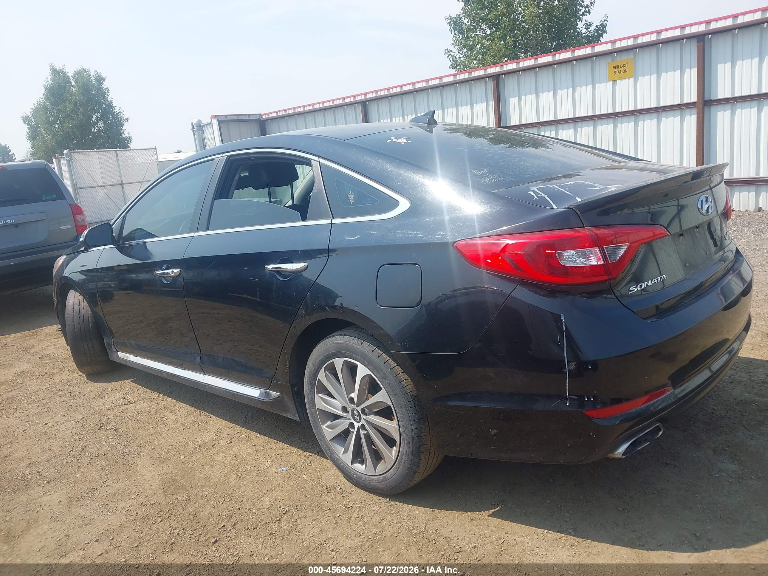 2015 Hyundai Sonata Sport Black vin: 5NPE34AF1FH059187
