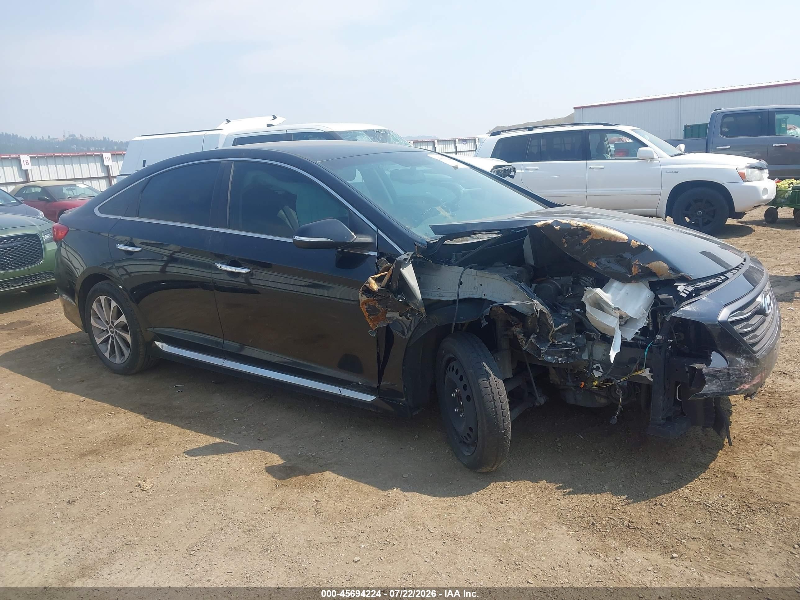 2015 Hyundai Sonata Sport Black vin: 5NPE34AF1FH059187