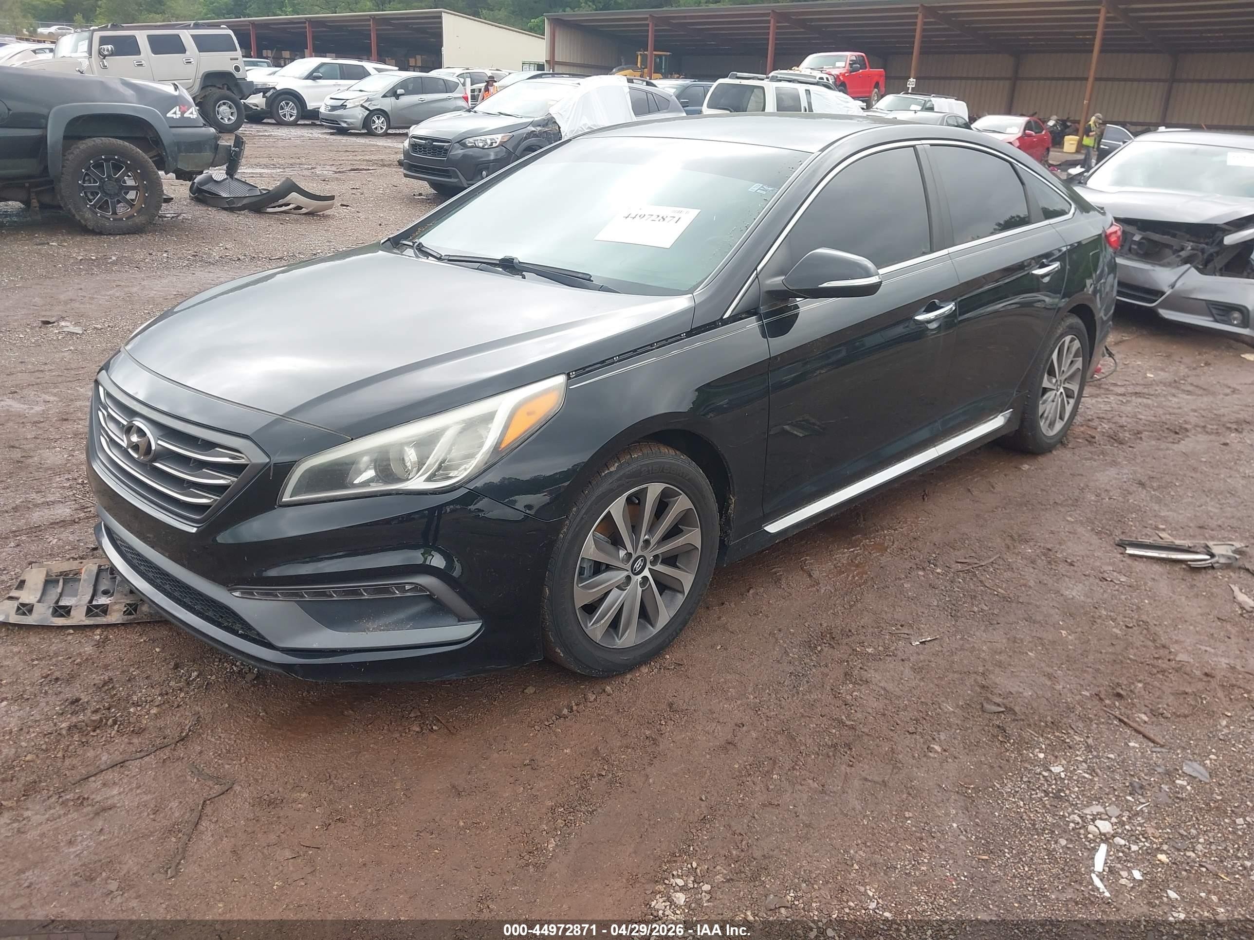 2015 Hyundai Sonata Sport Black vin: 5NPE34AF1FH066222