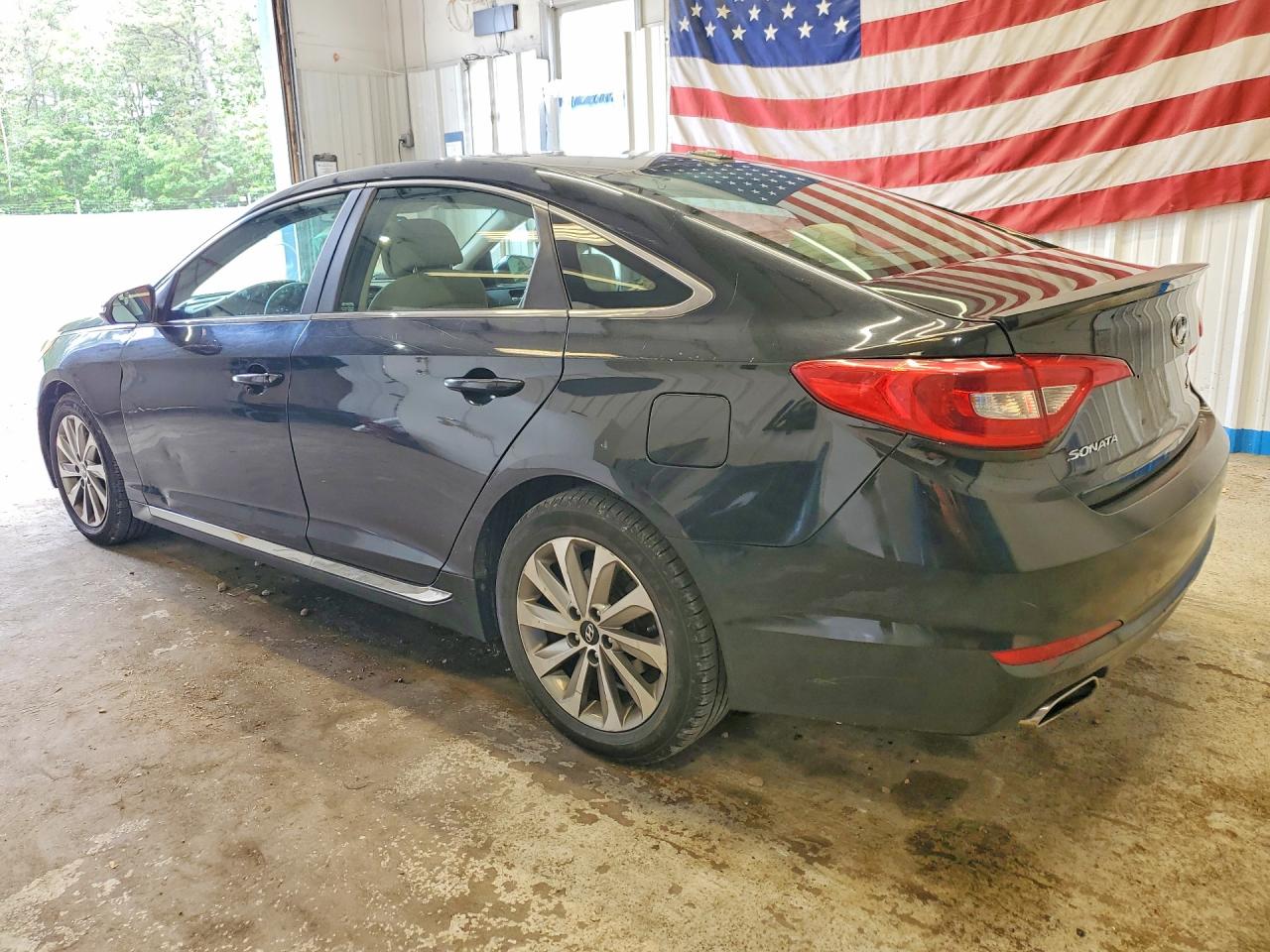 2015 Hyundai Sonata Sport Black vin: 5NPE34AF1FH077592