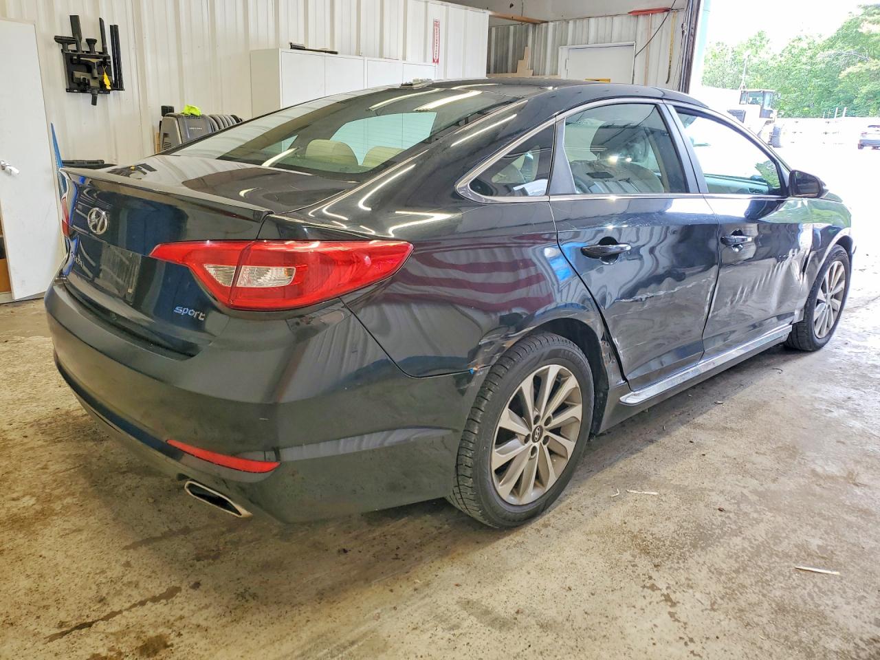 2015 Hyundai Sonata Sport Black vin: 5NPE34AF1FH077592