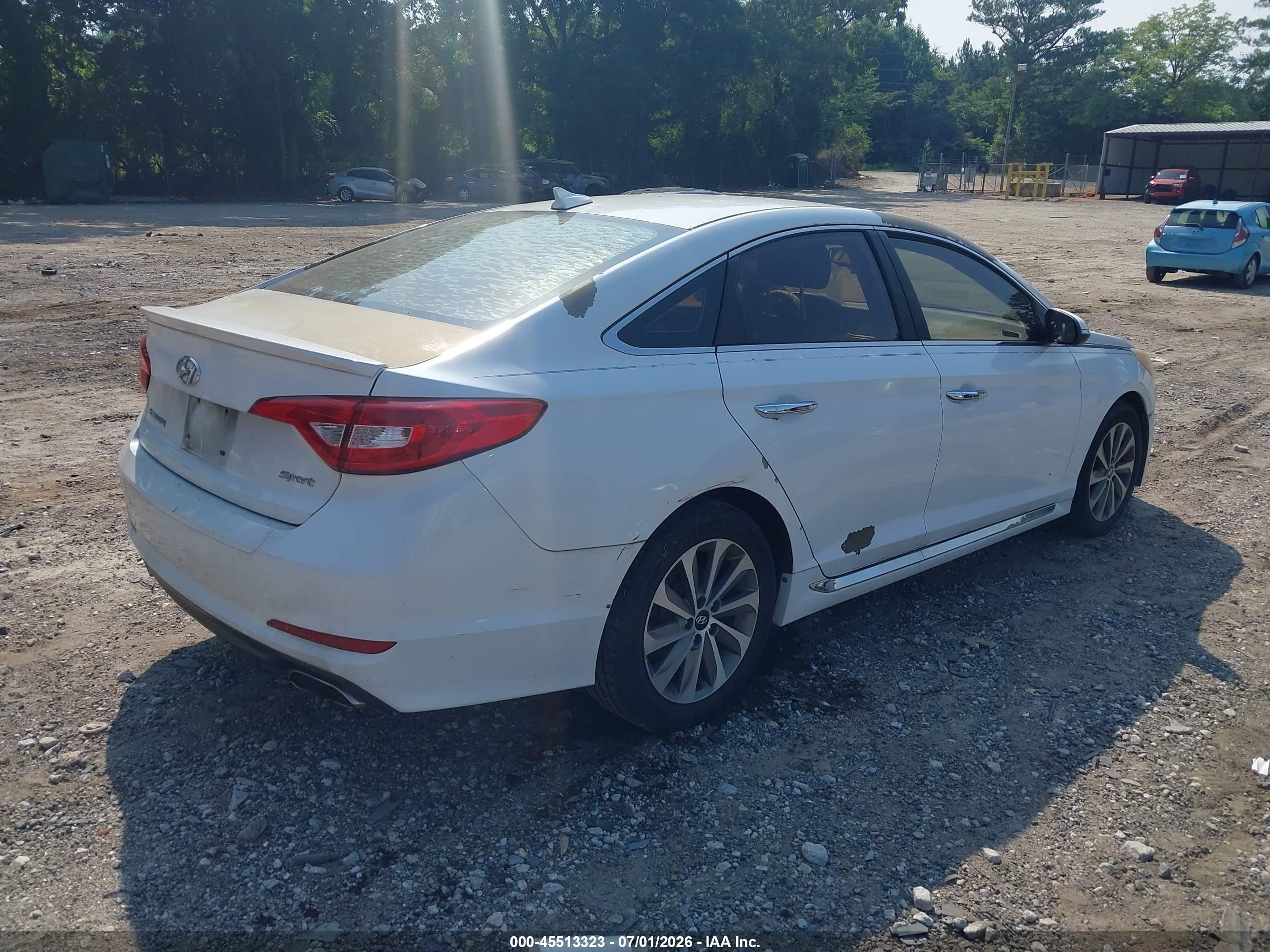 2015 Hyundai Sonata Sport Белый vin: 5NPE34AF1FH080122