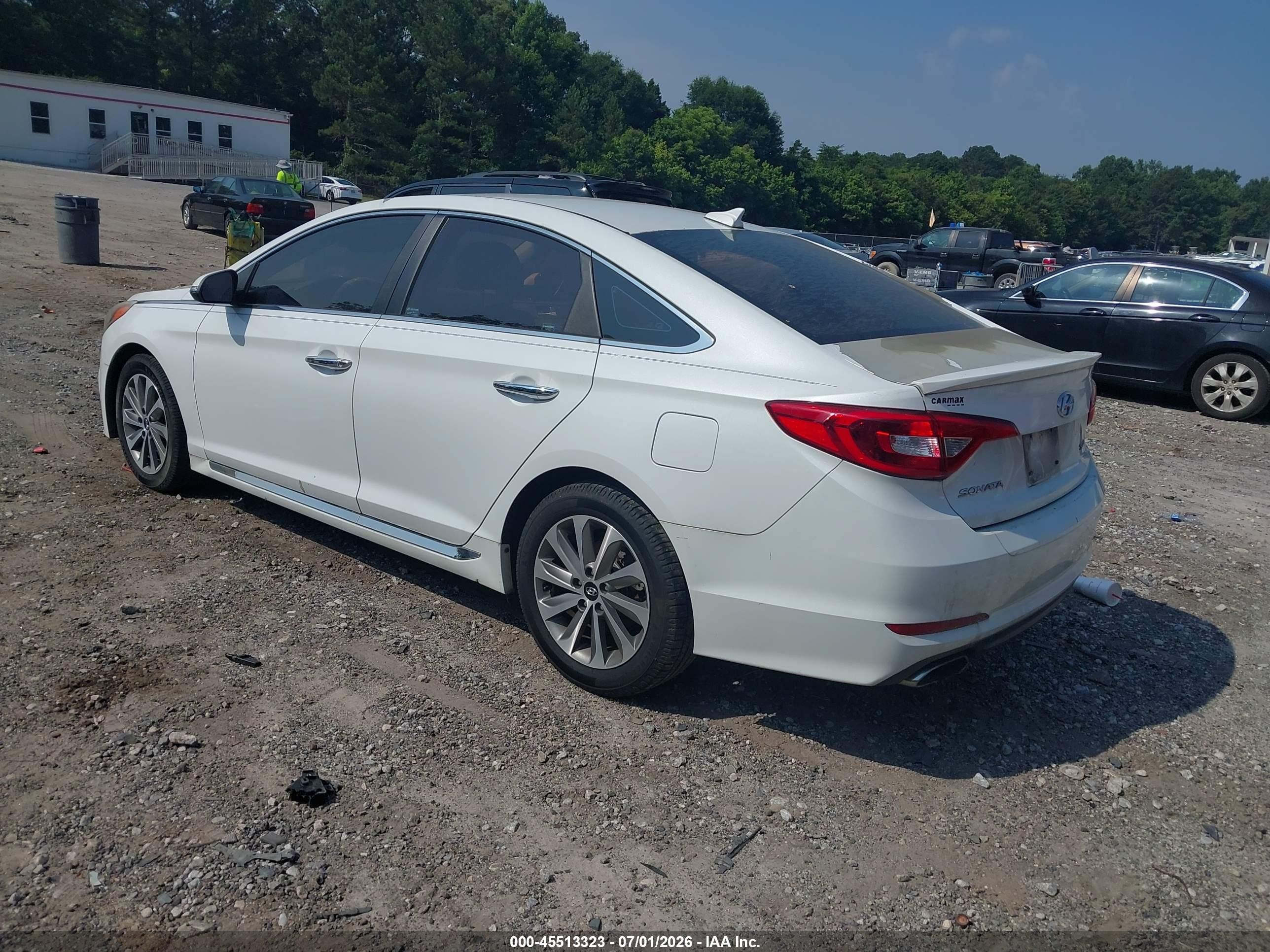 2015 Hyundai Sonata Sport Белый vin: 5NPE34AF1FH080122
