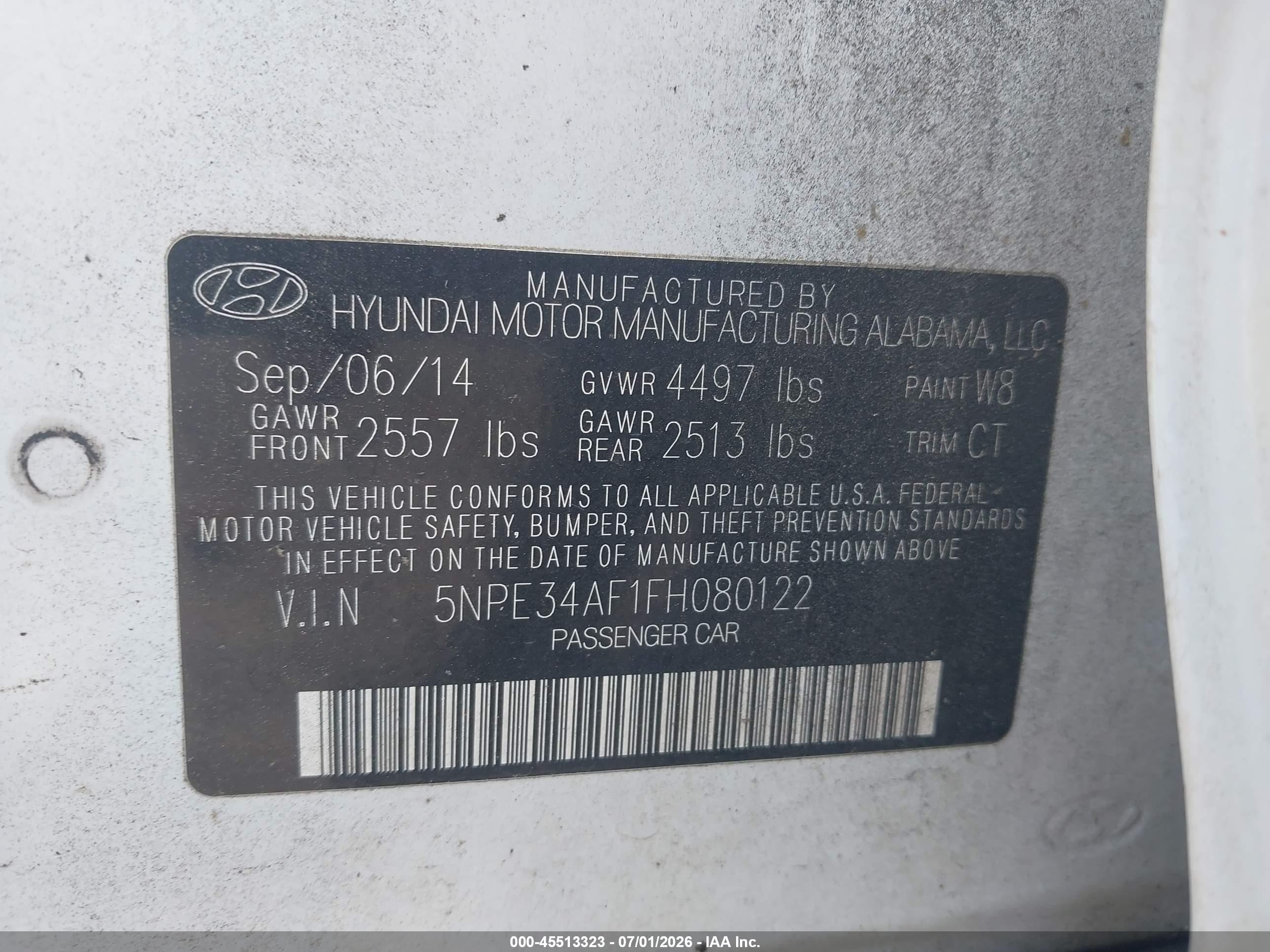 2015 Hyundai Sonata Sport Белый vin: 5NPE34AF1FH080122